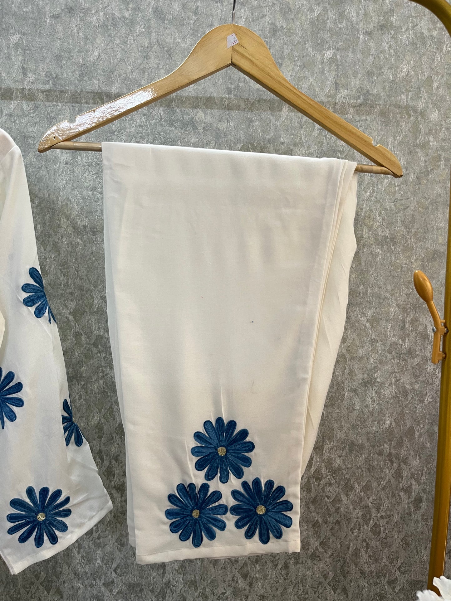 Off White Cotton Cord Set Size(42)