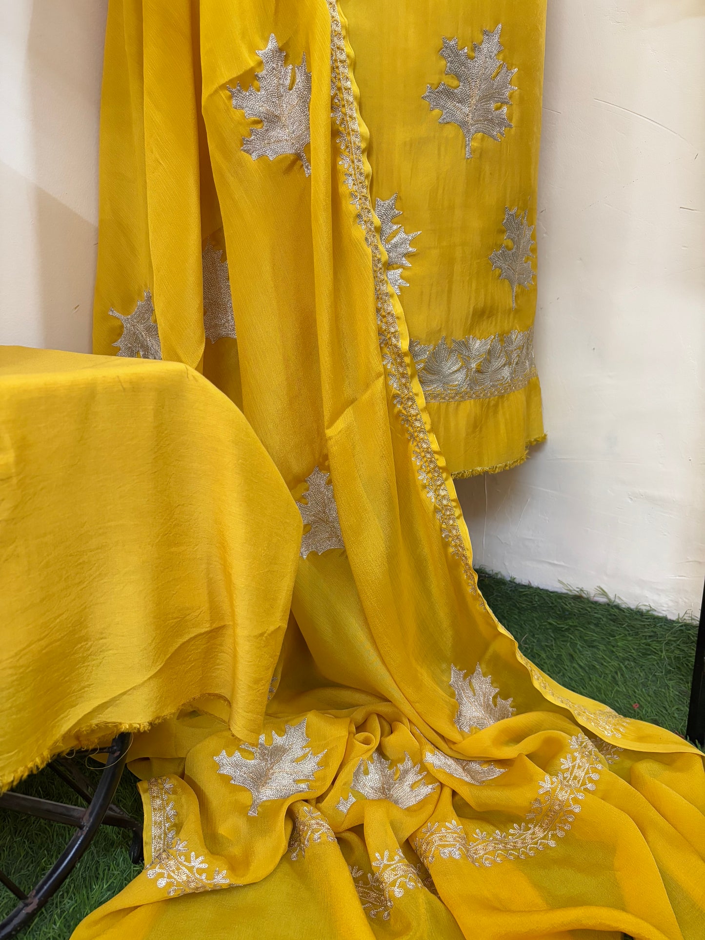 Sanam’ Tilla Embroidered Suit material