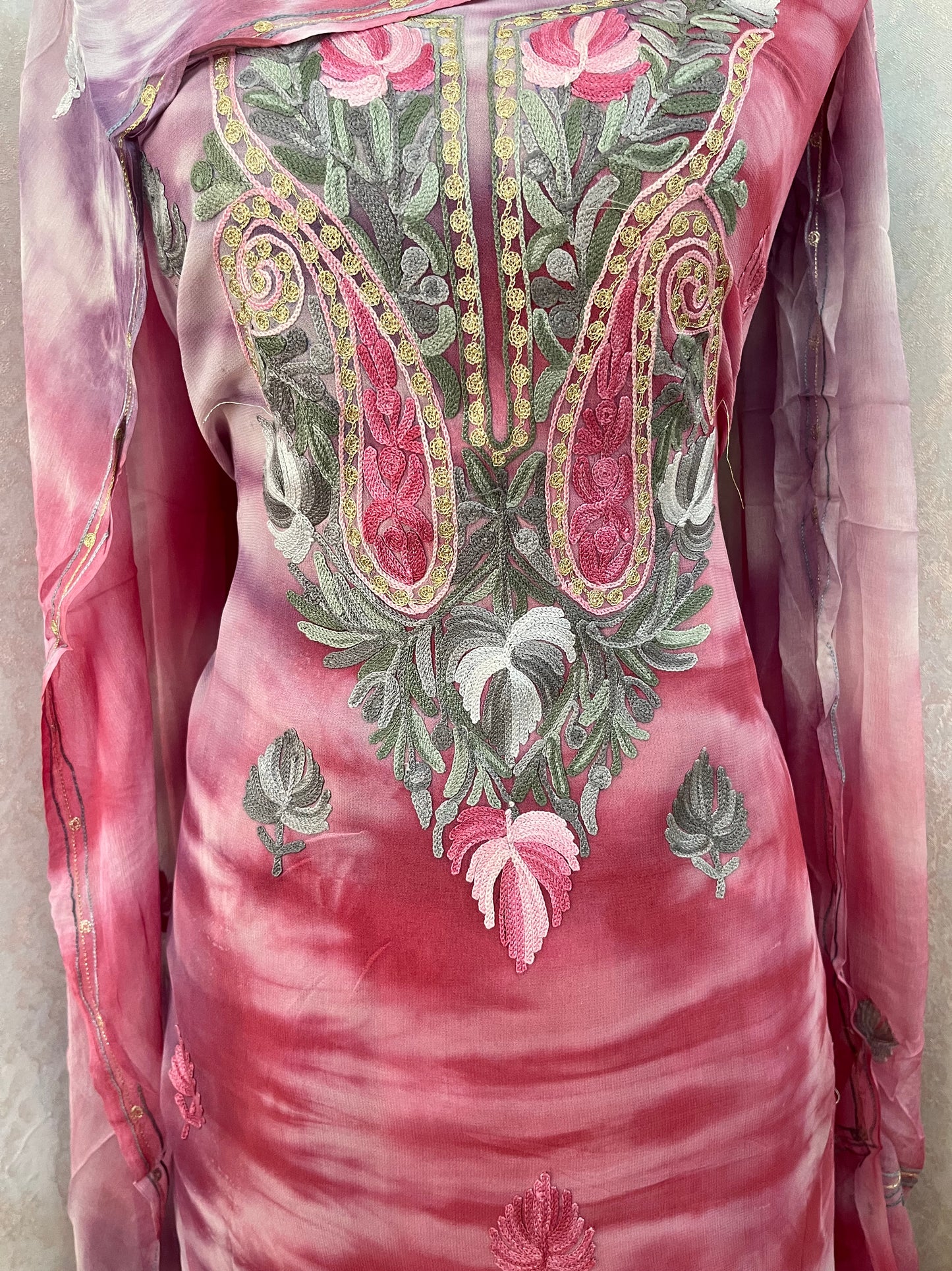 Pure Georgette Ty Dy Kashmiri Suit