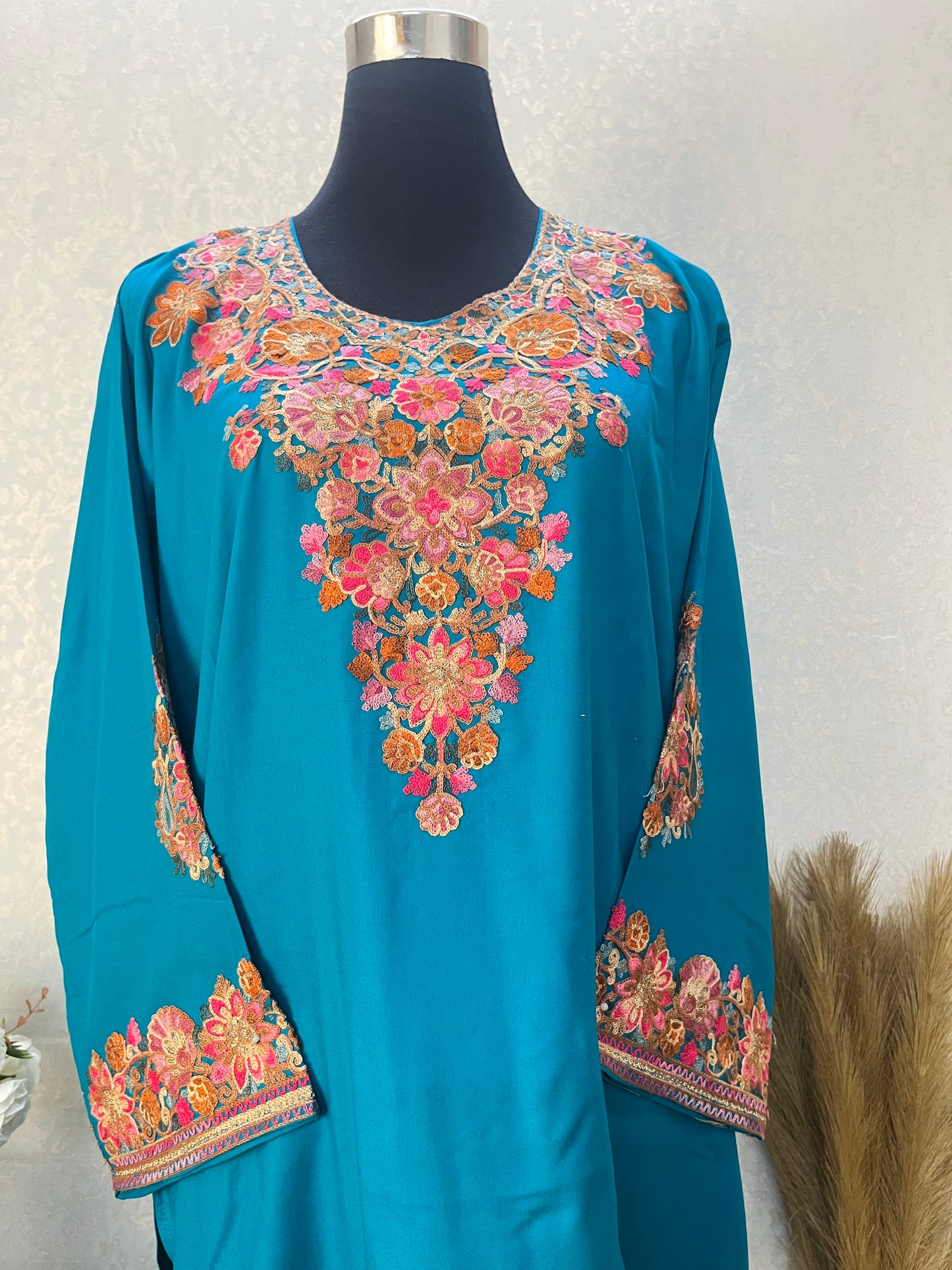 Firozi Cotton Stitched Co-ord Set( 42)