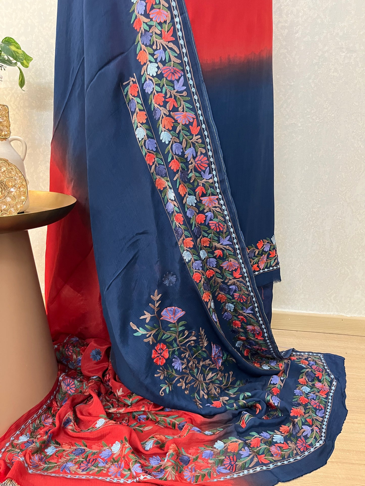 Luxury Pure Georgette Kashmiri Embroidered Suit