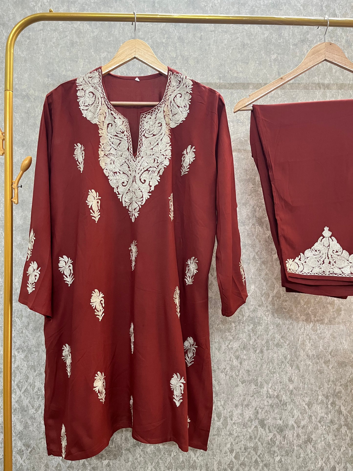 Rust Cotton Cord Set (44)
