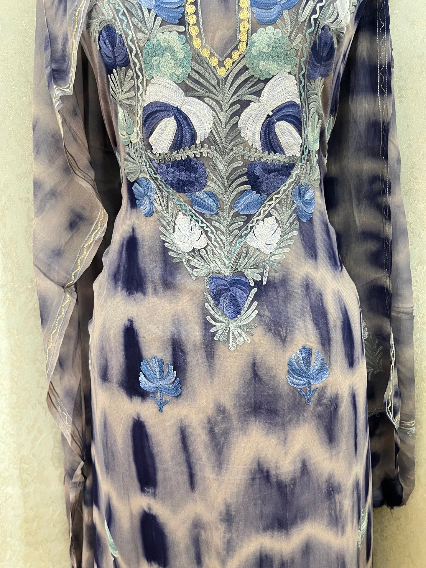 Pure Georgette Ty Dy Kashmiri Suit