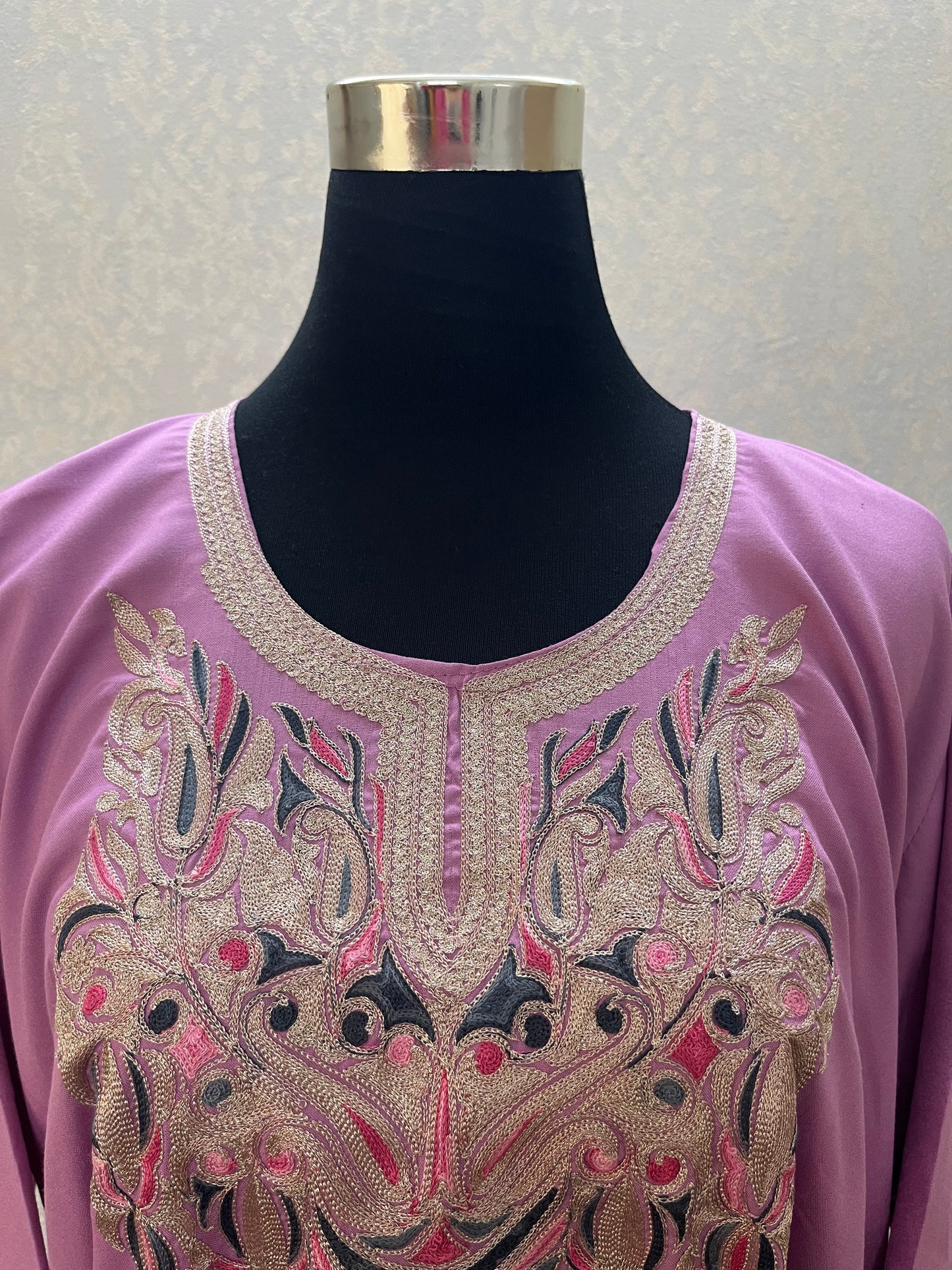 Mauve Cotton Stitched Co-ord Set( 42)