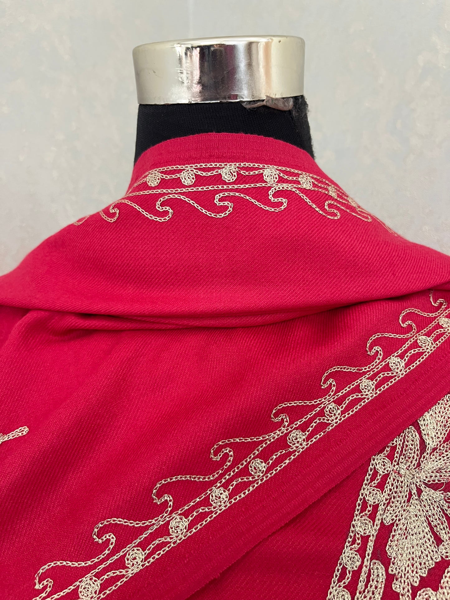 Carrot Pink Tilla Embroidered 3pc Suit Stole