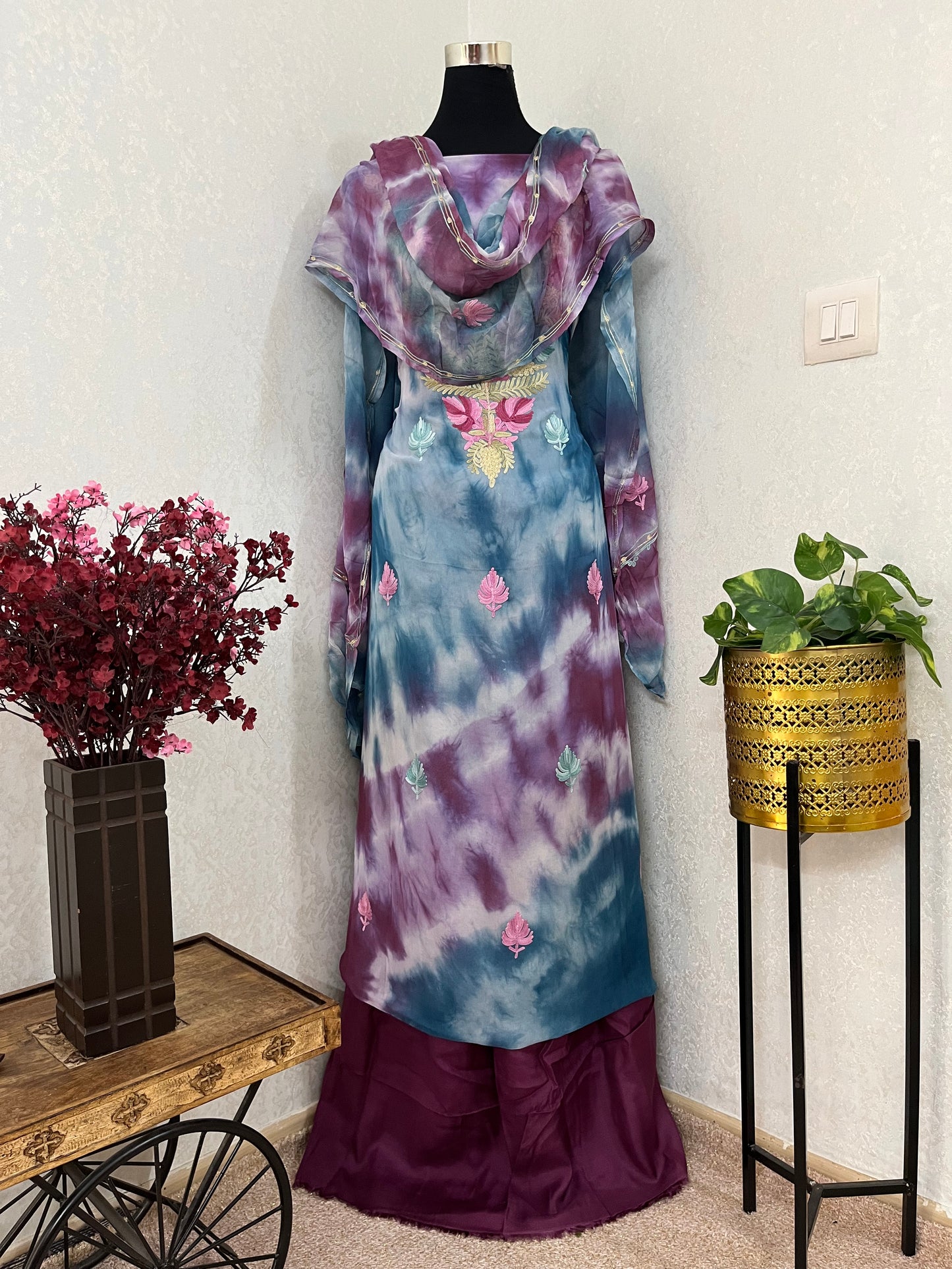 Pure Georgette Ty Dy Kashmiri Suit