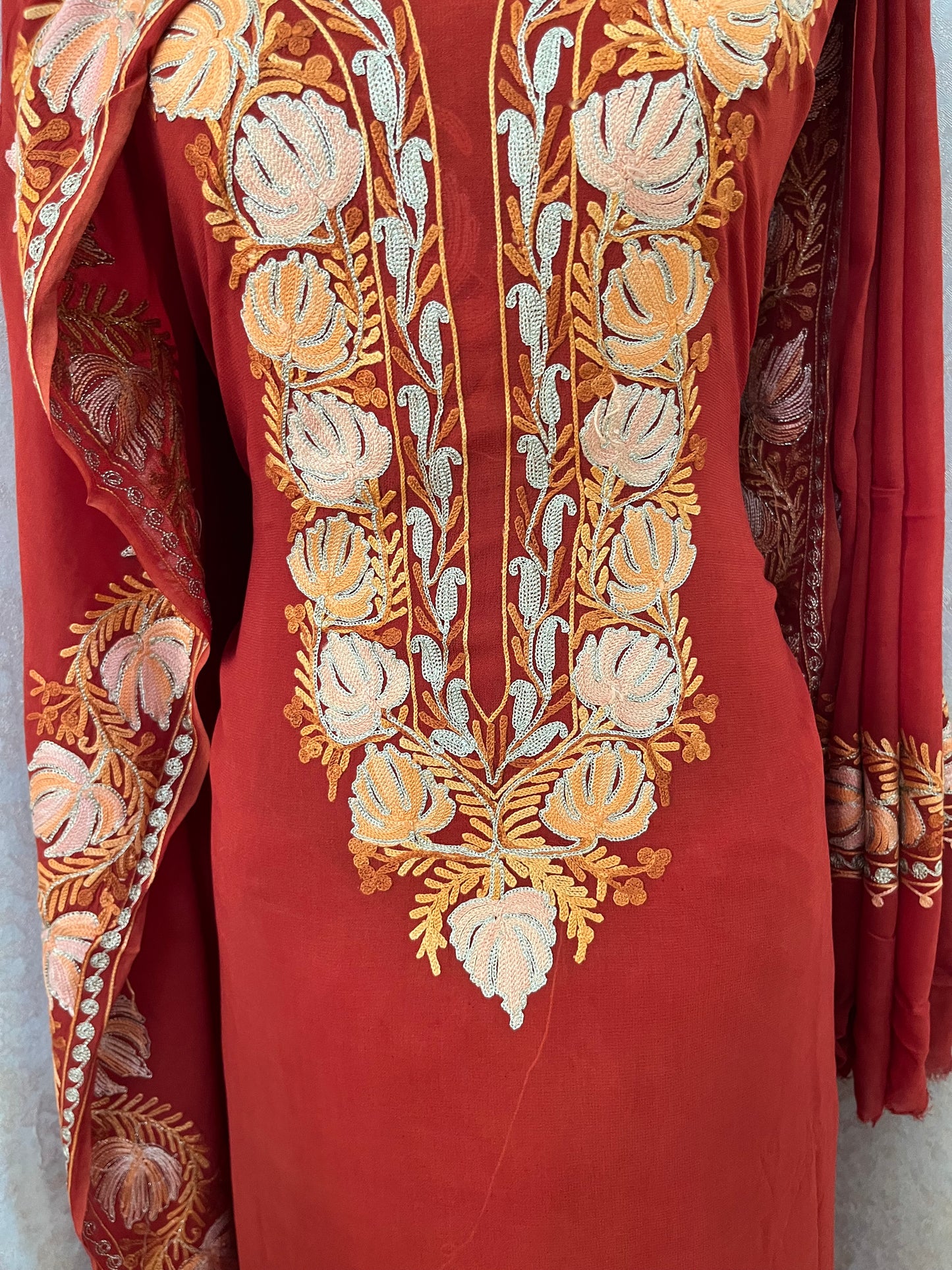 Pure Georgette Kashmiri Suit