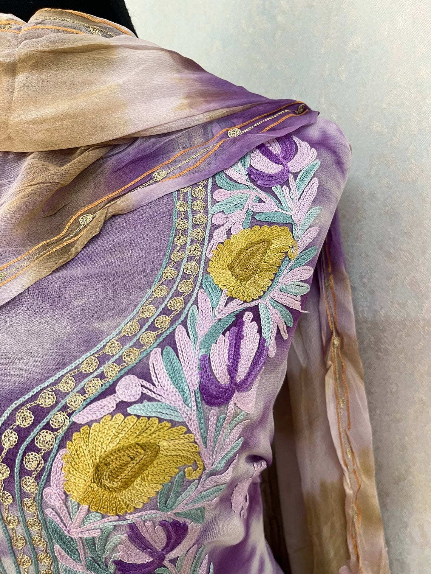 Pure Georgette Ty Dy Kashmiri Suit