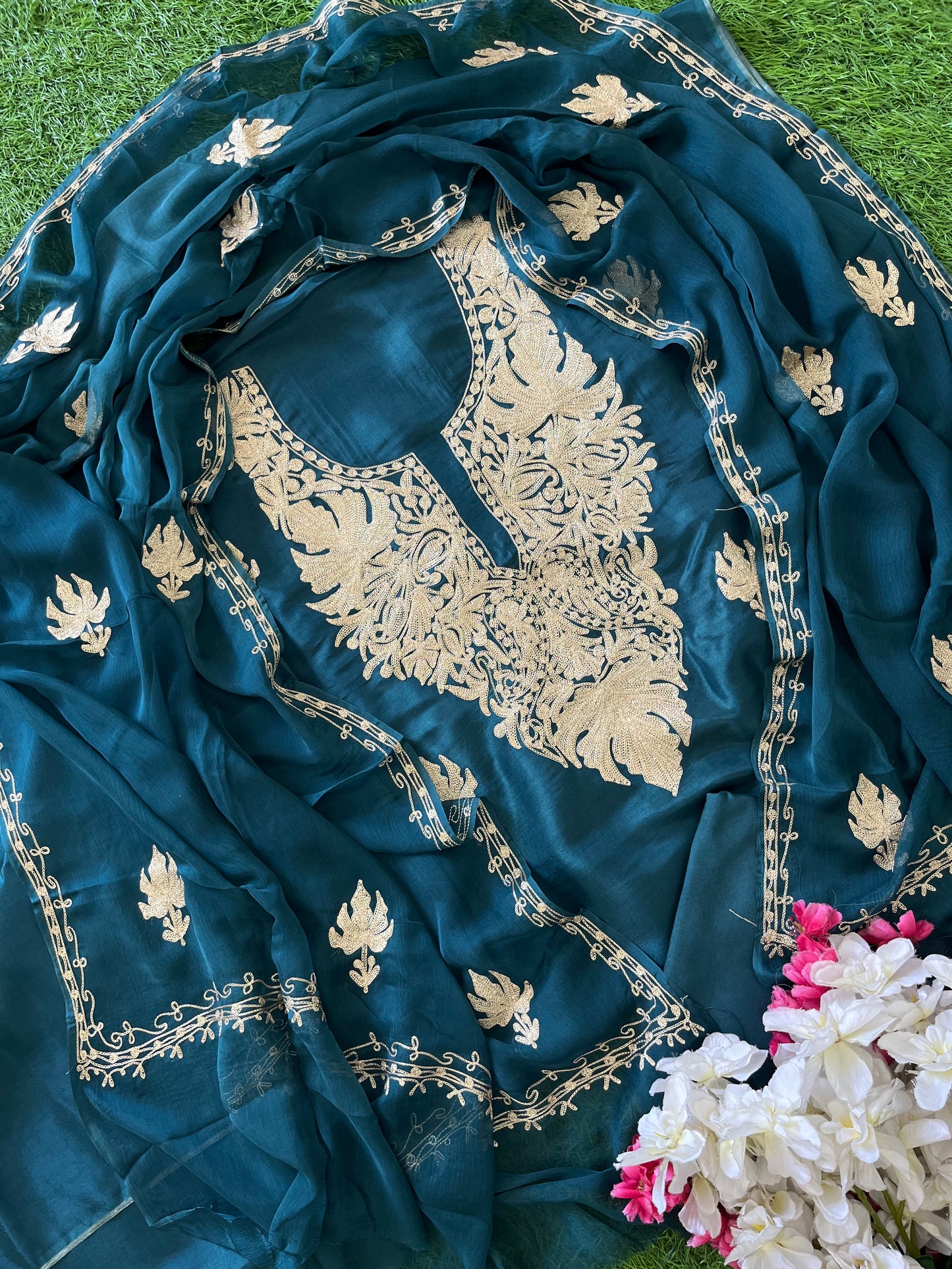 ‘Sanam’ Silk Tilla Kashmiri Suit