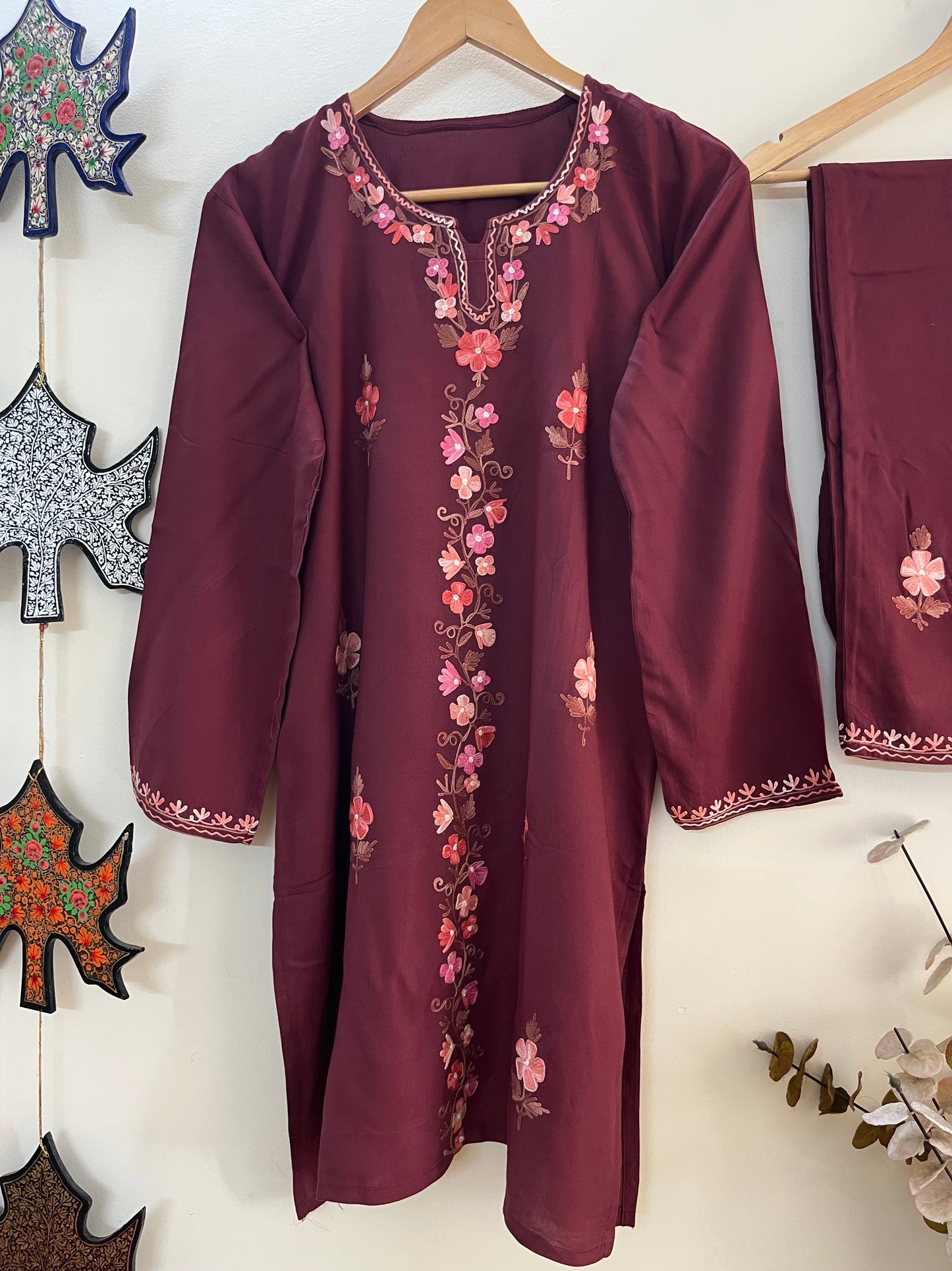 Coffee Cotton Cord Set (Free Size/ XL)