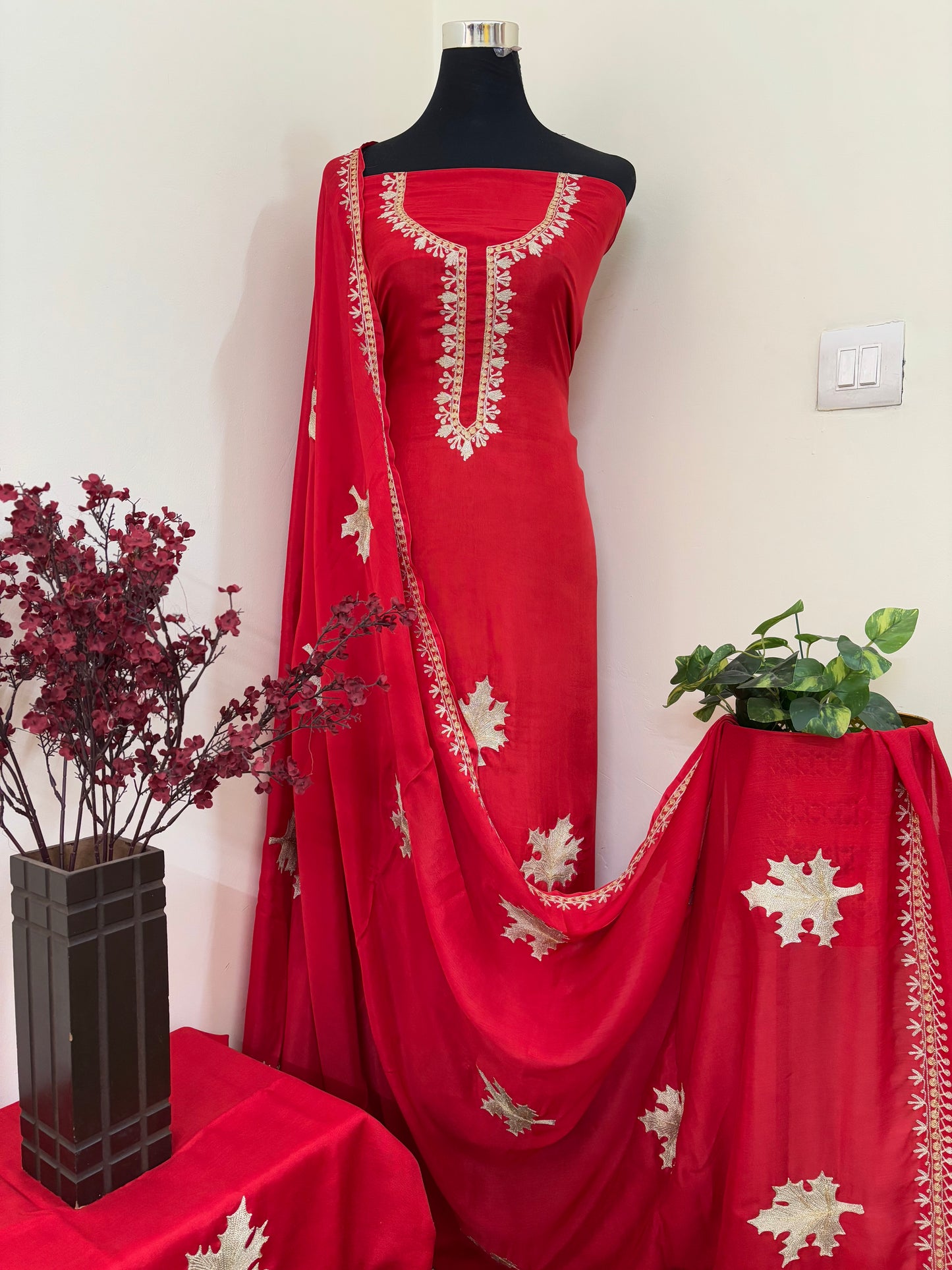 Sanam’ Tilla Embroidered Suit material