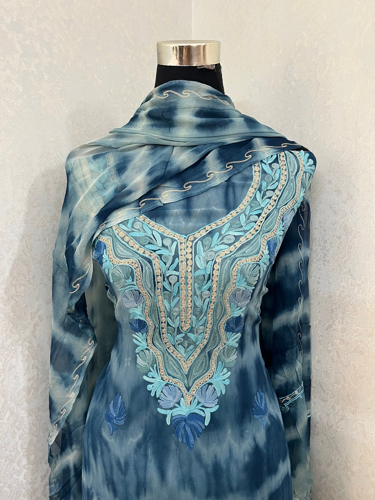 Pure Georgette Ty Dy Kashmiri Suit