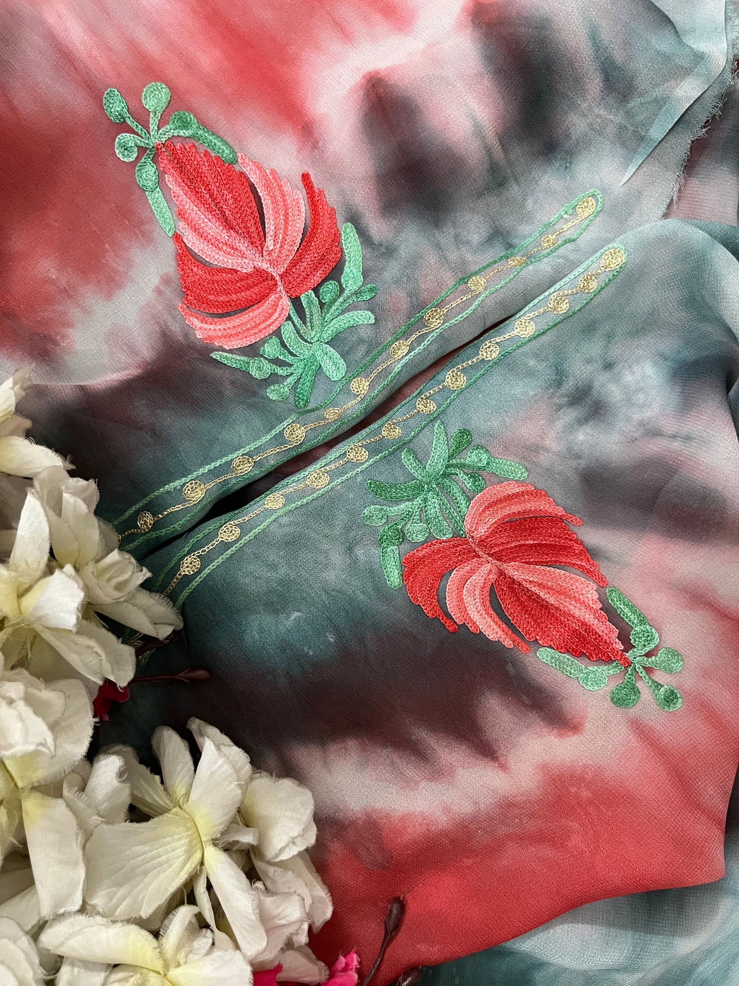 Pure Georgette Ty Dy Kashmiri Suit