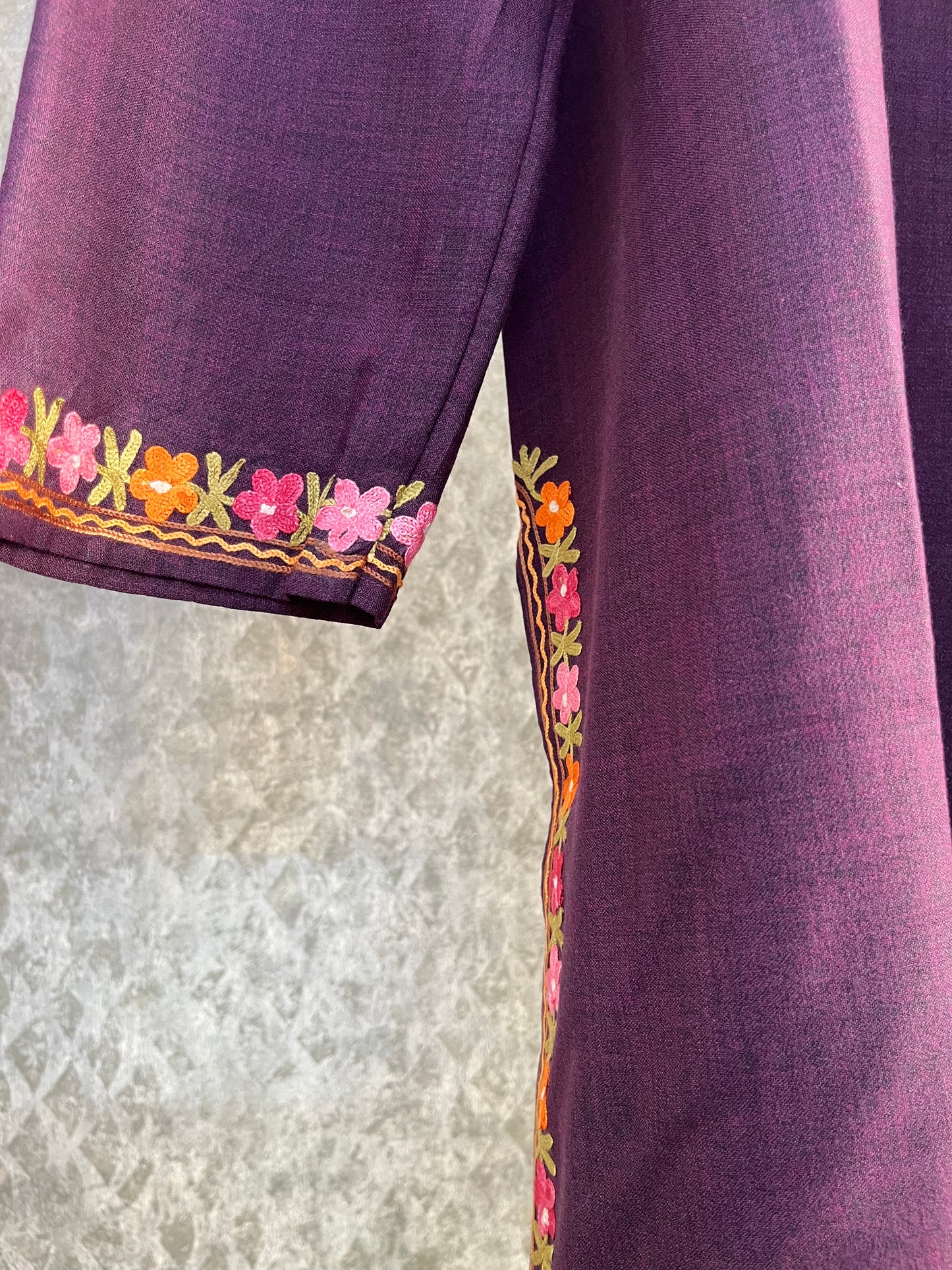 Soft Purple Cotton Stitched Co-ord Set (40)