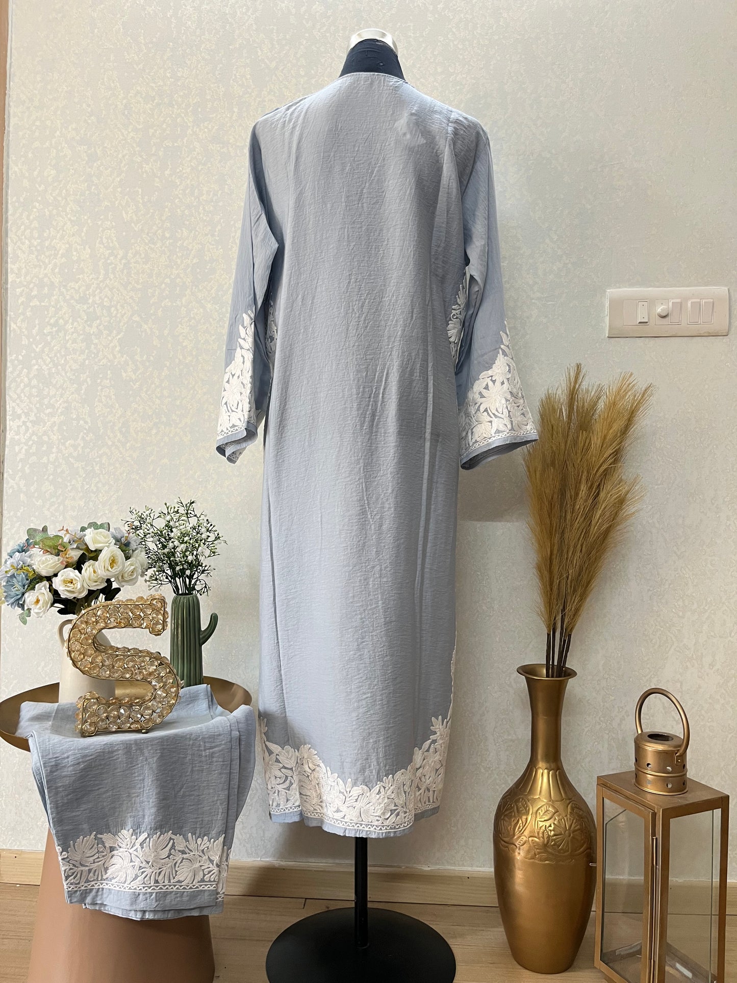 English Grey Cotton Cord Set Size(42)