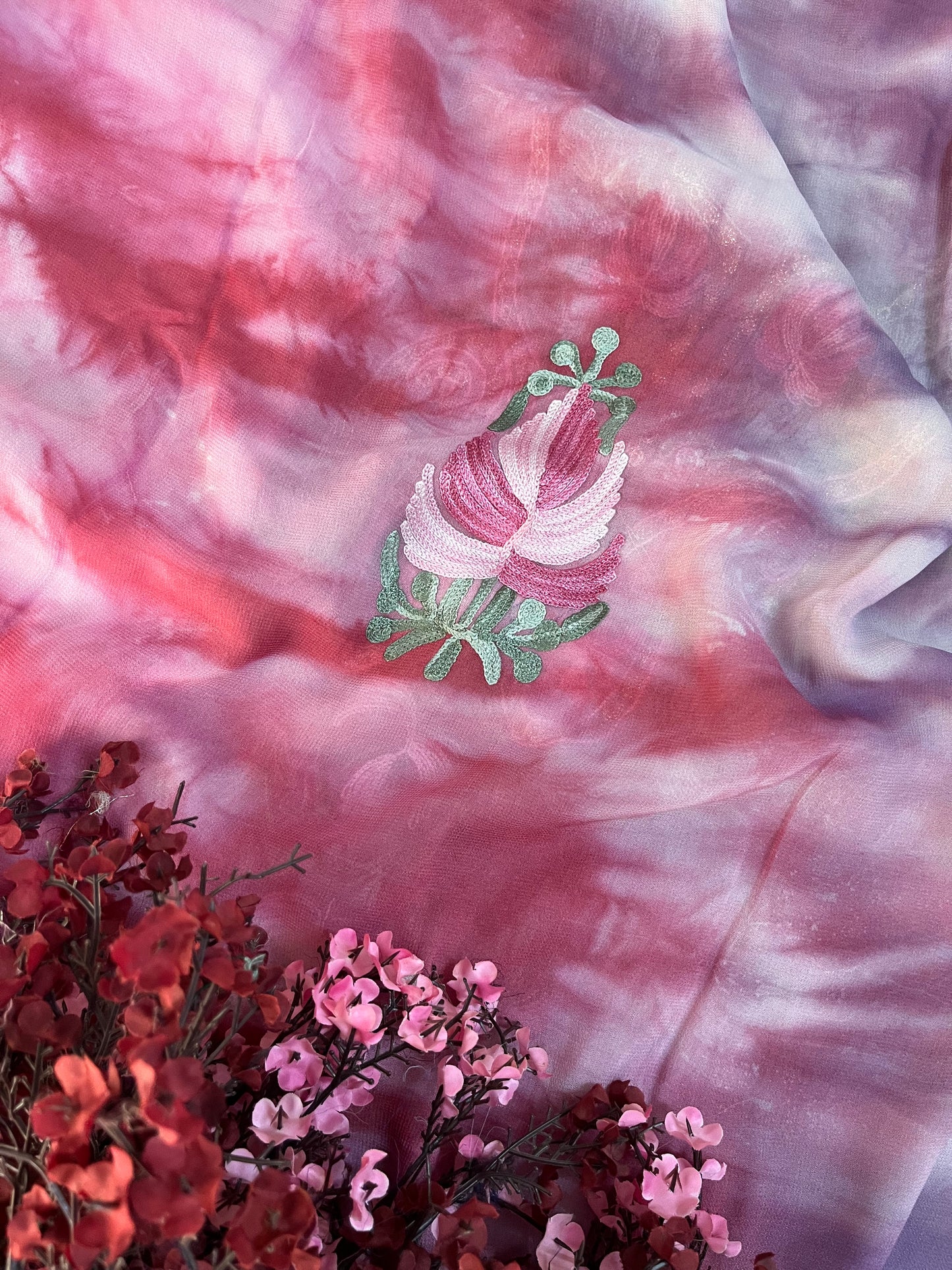 Pure Georgette Ty Dy Kashmiri Suit