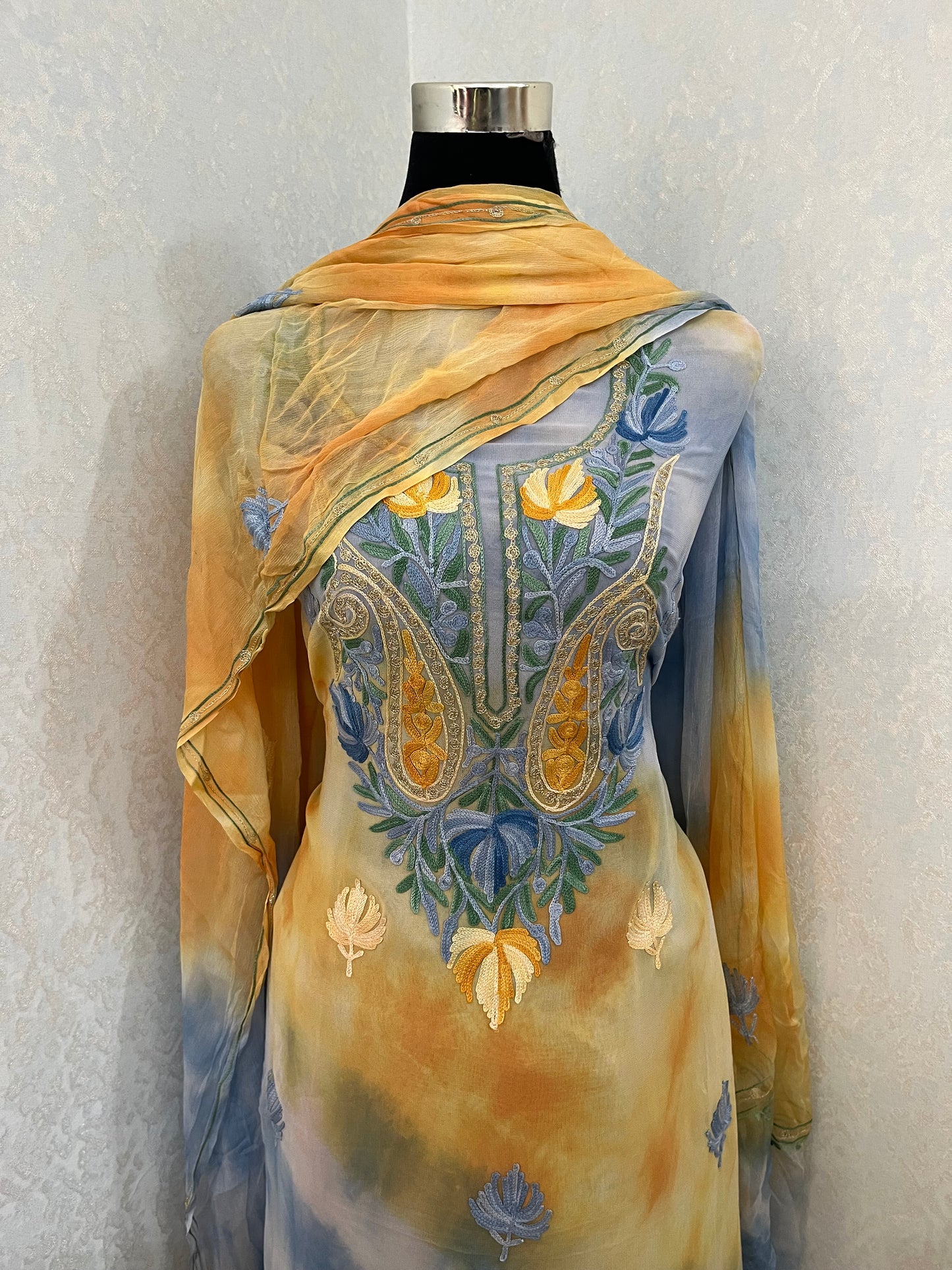 Pure Georgette Ty Dy Kashmiri Suit