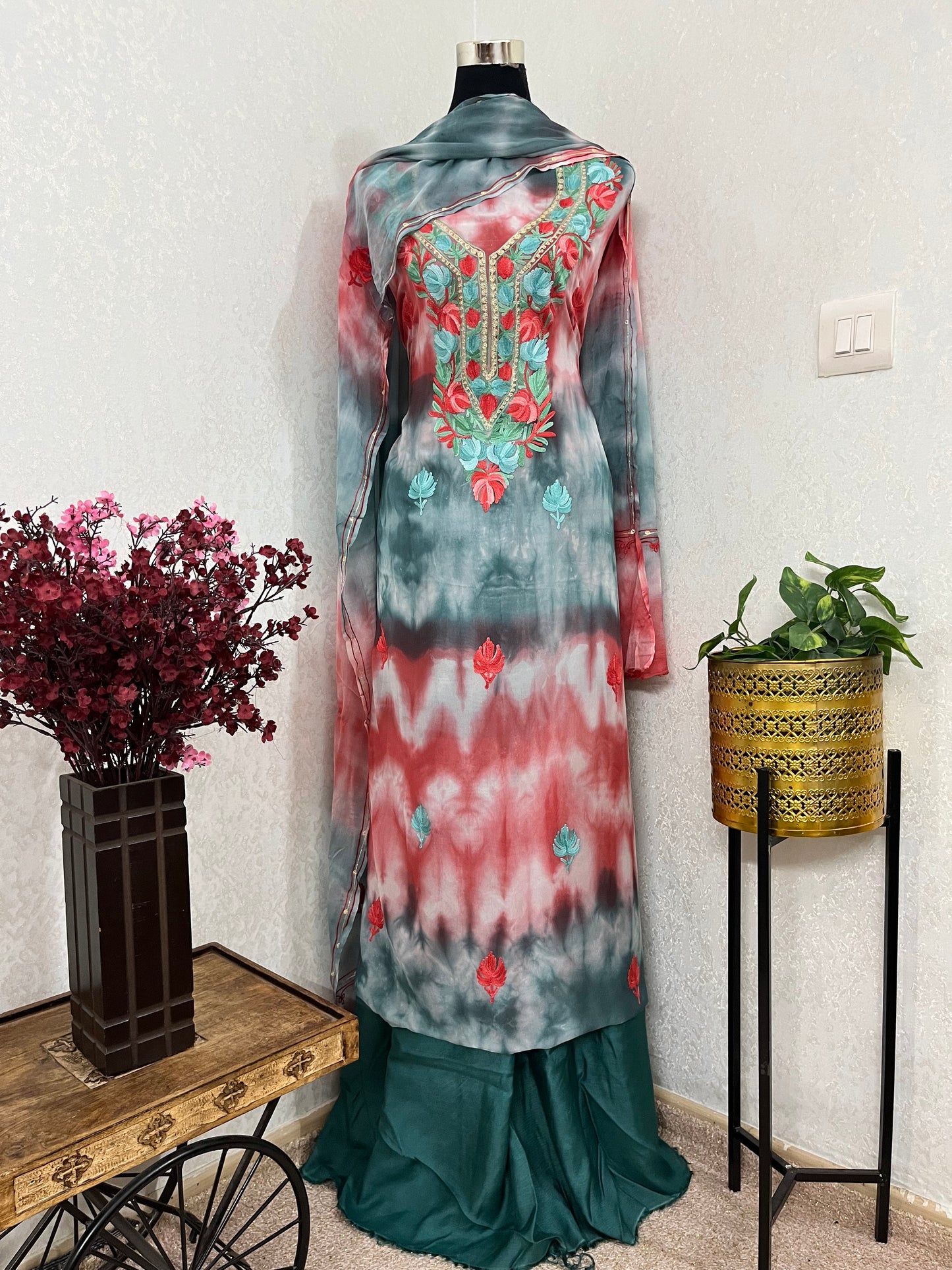 Pure Georgette Ty Dy Kashmiri Suit