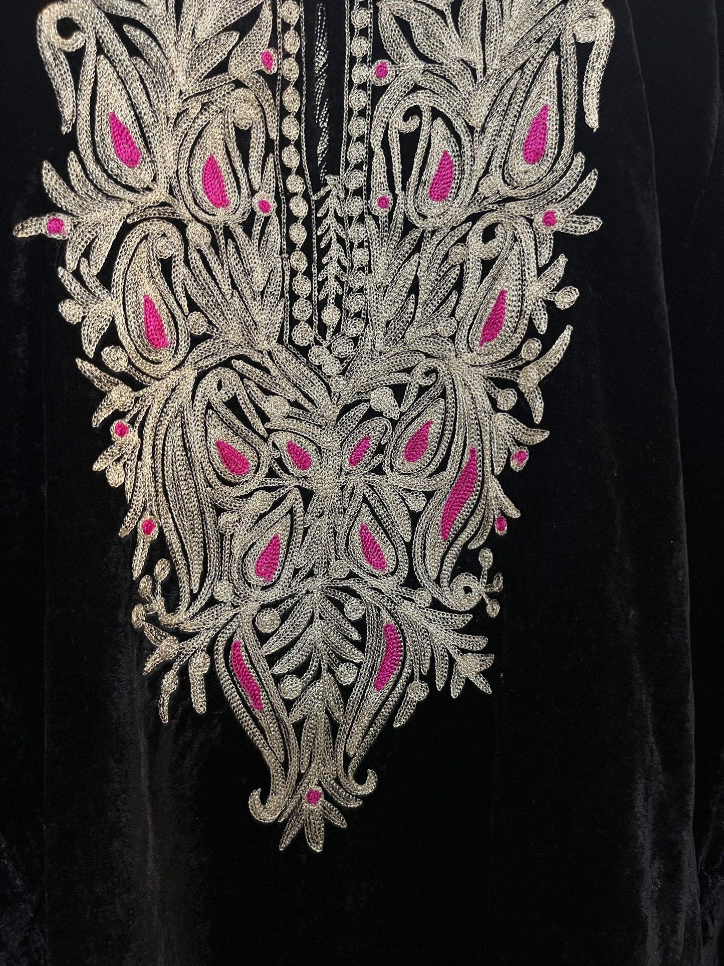 Black Velvet Tilla Pheran (Size 50)