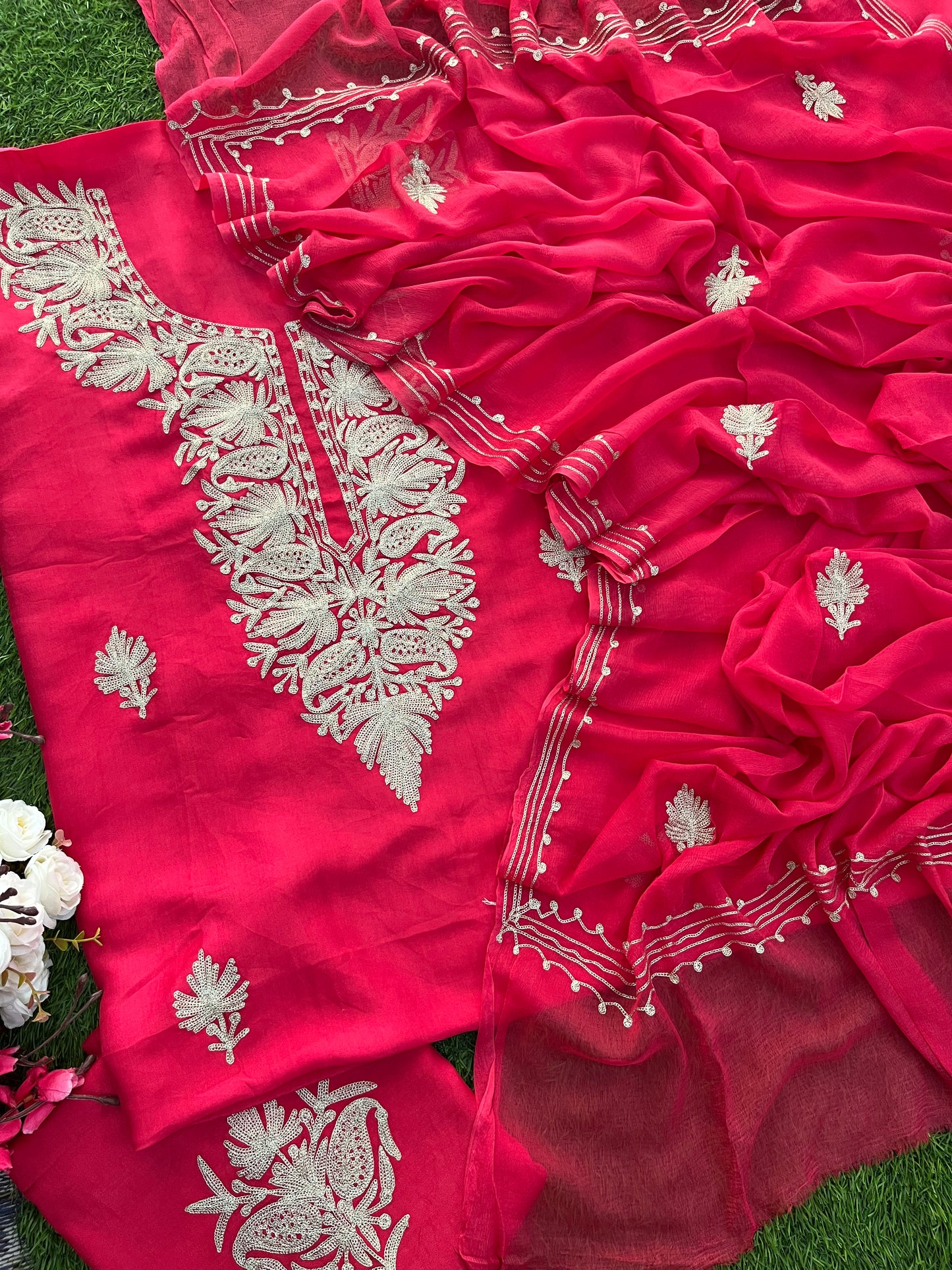 Silk Tilla Kashmiri Suit