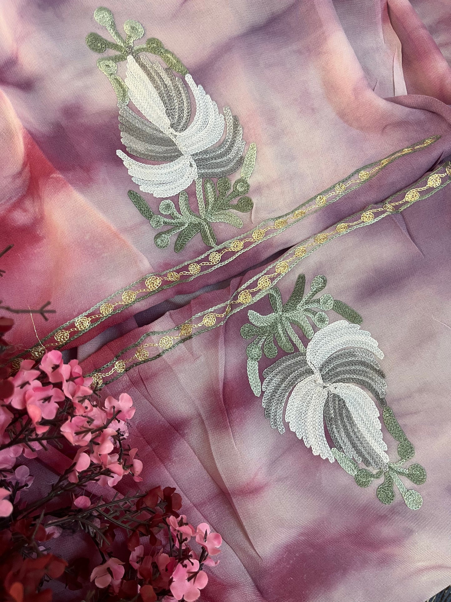 Pure Georgette Ty Dy Kashmiri Suit