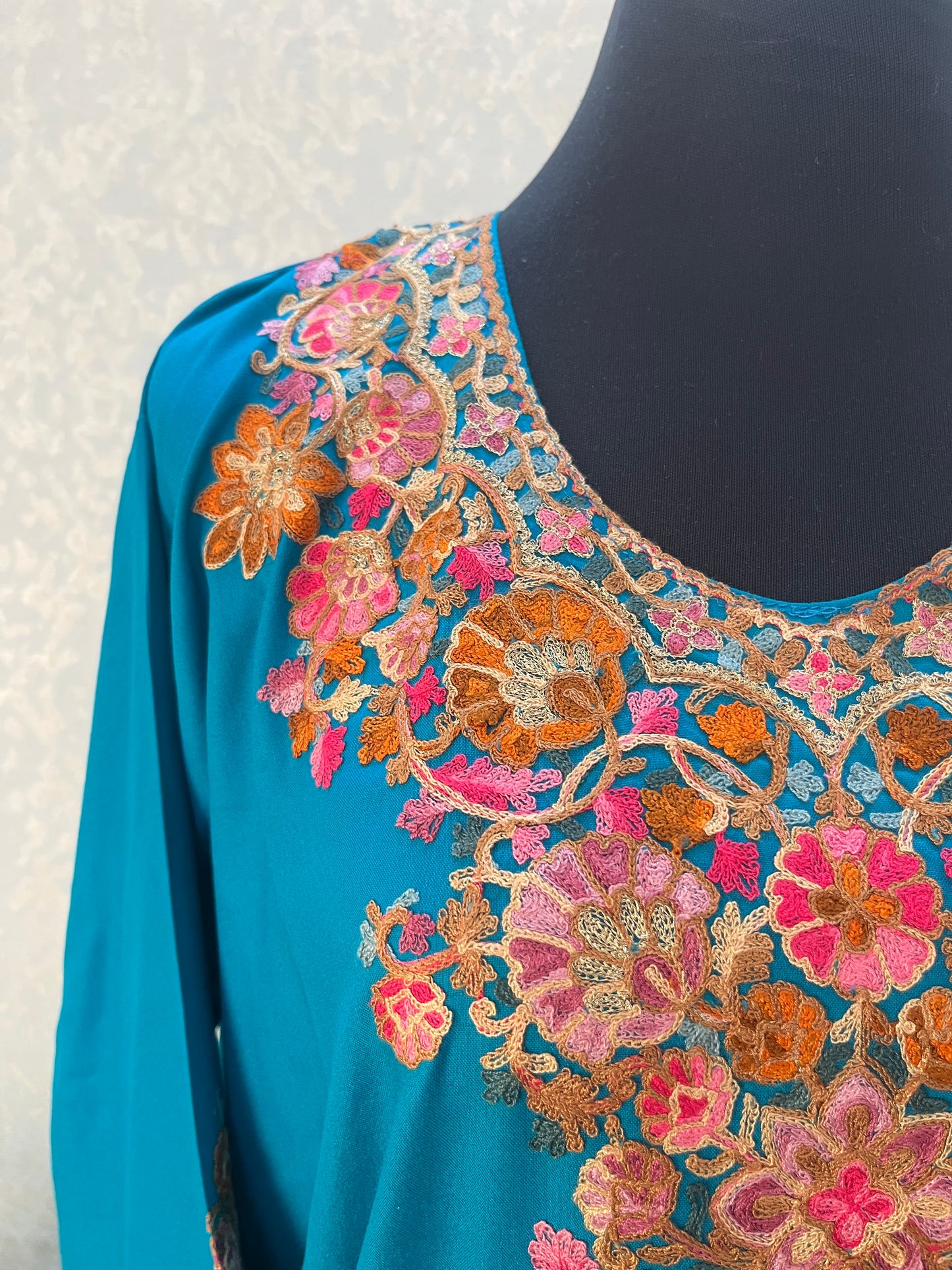 Firozi Cotton Stitched Co-ord Set( 42)