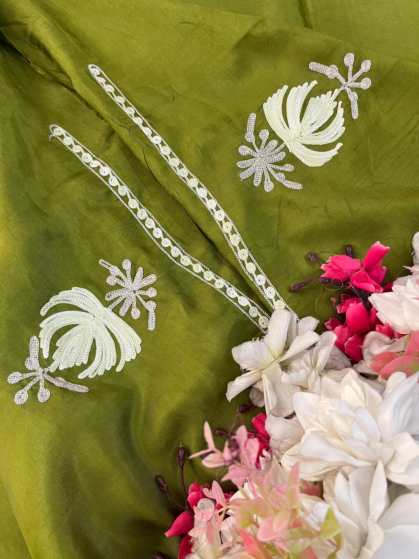 Heena Green Opada Silk Kashmiri Suit
