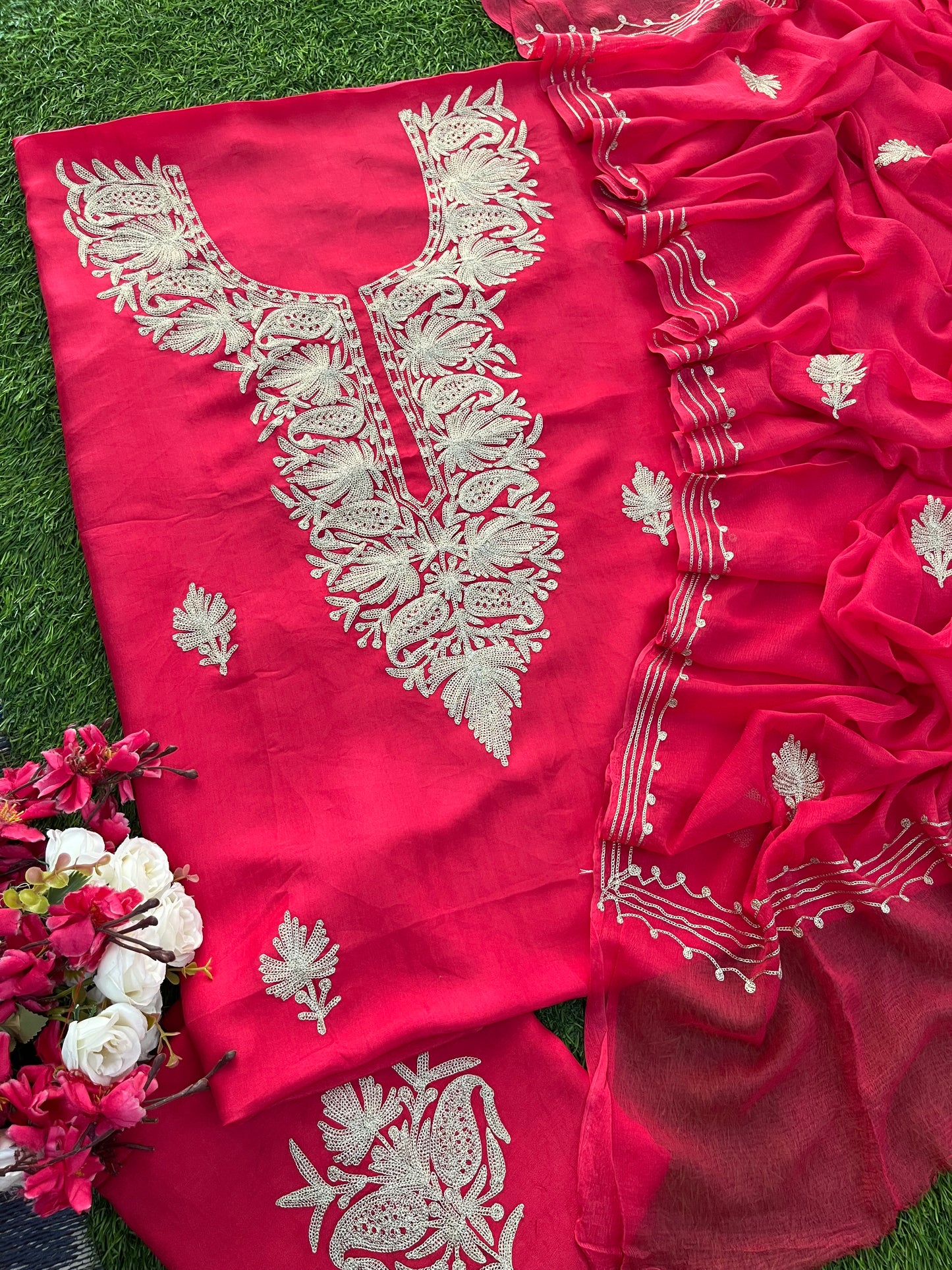 Silk Tilla Kashmiri Suit