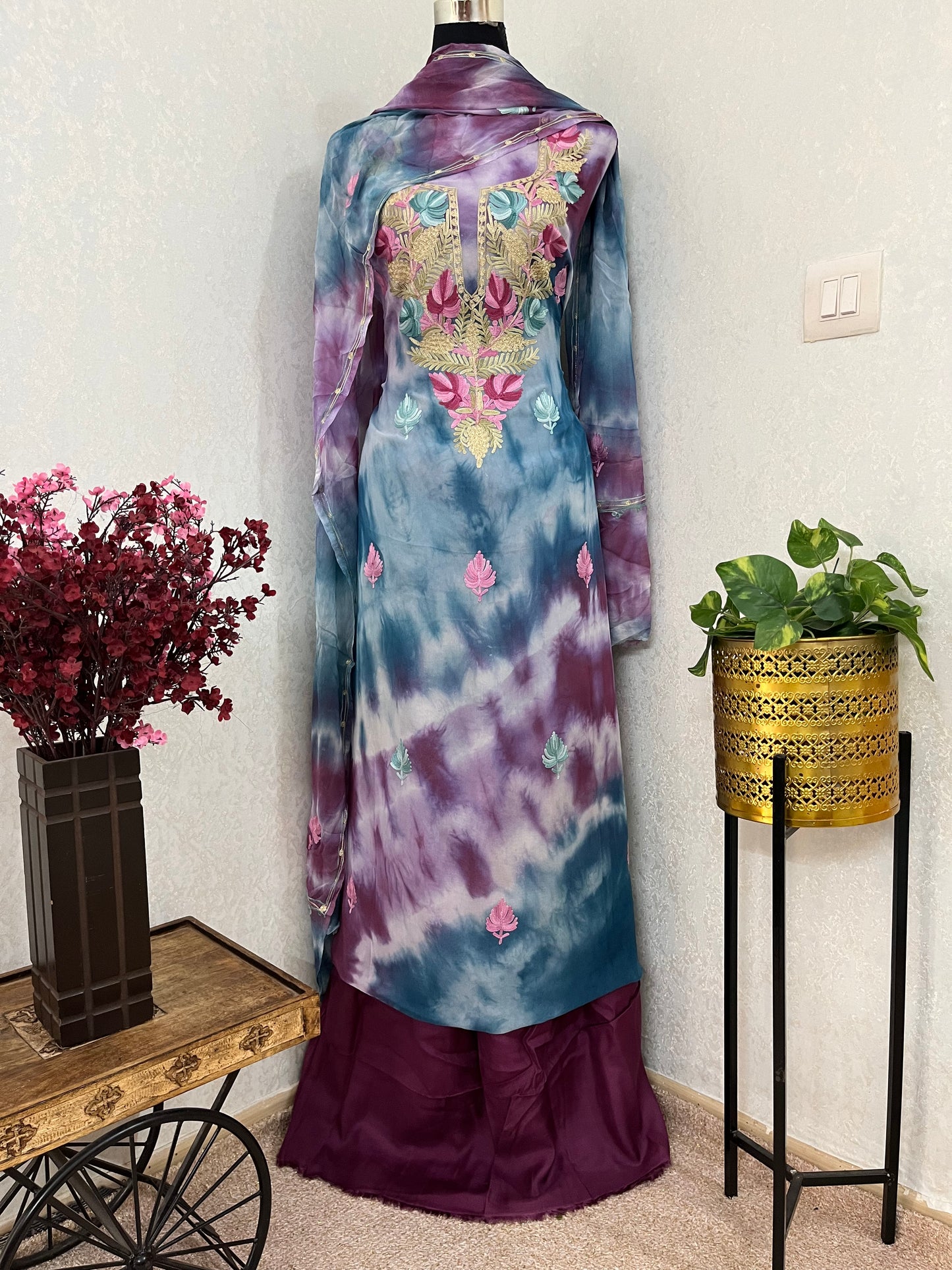 Pure Georgette Ty Dy Kashmiri Suit