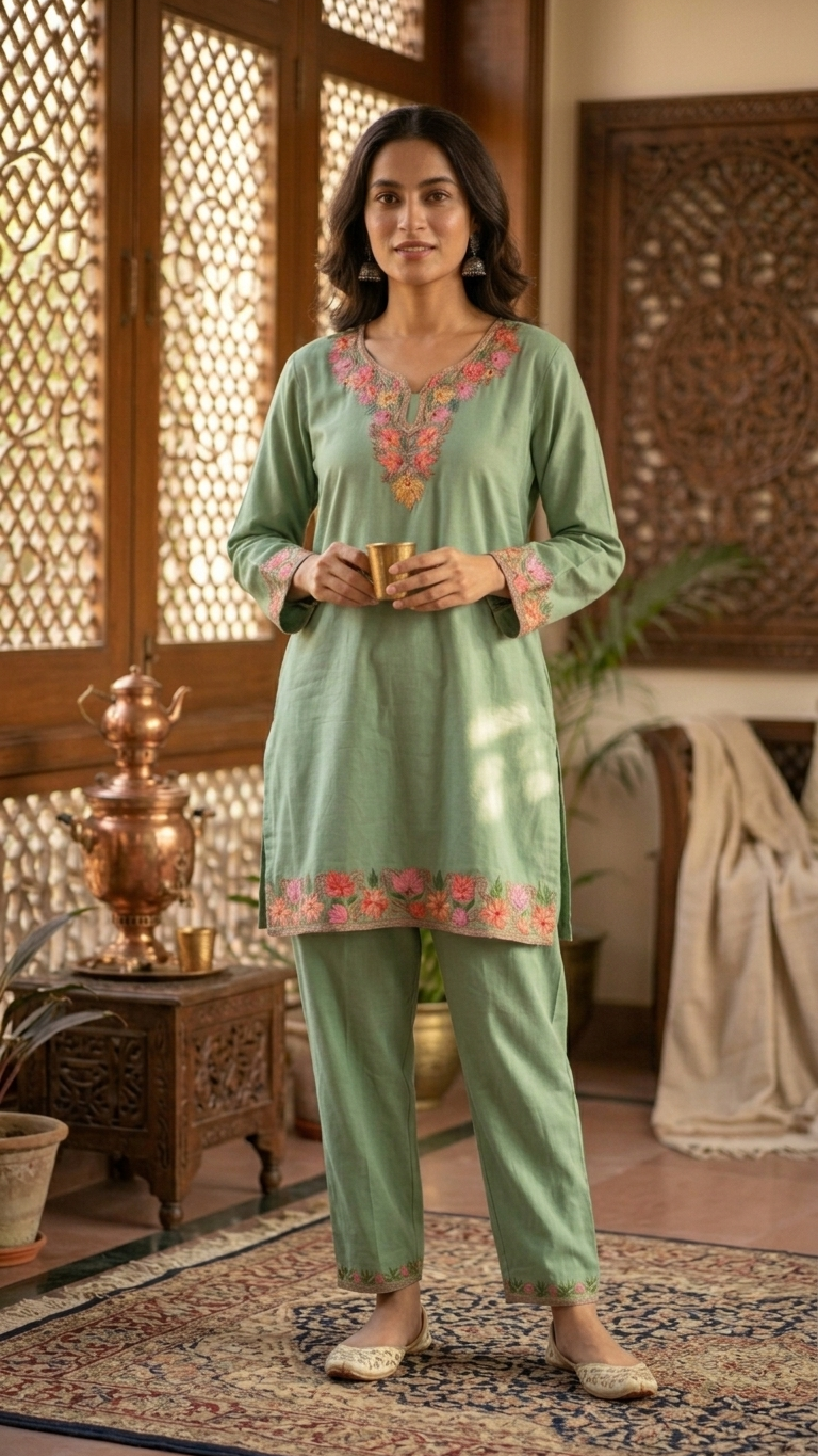 Pastel Green Cotton Cord Set (38)