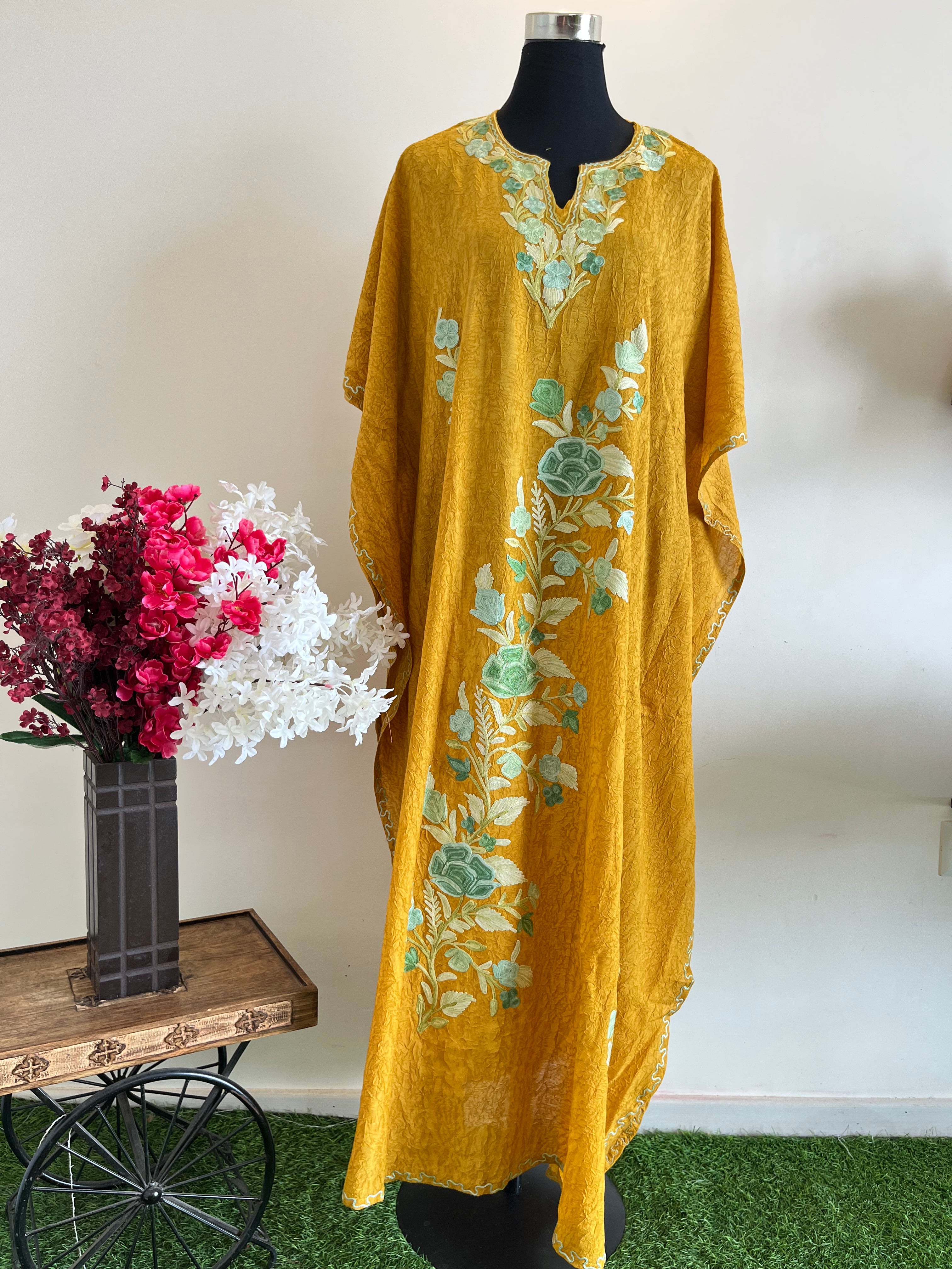 Kashmiri on sale kaftan dress