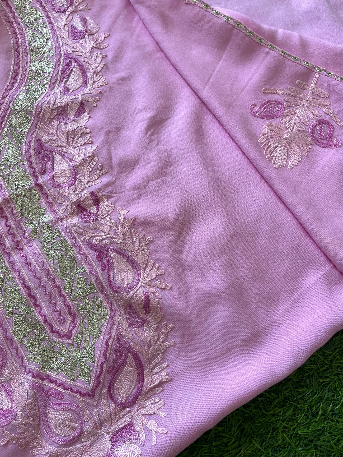 Cotton Unstitched Ty Dy Kashmiri Kurti