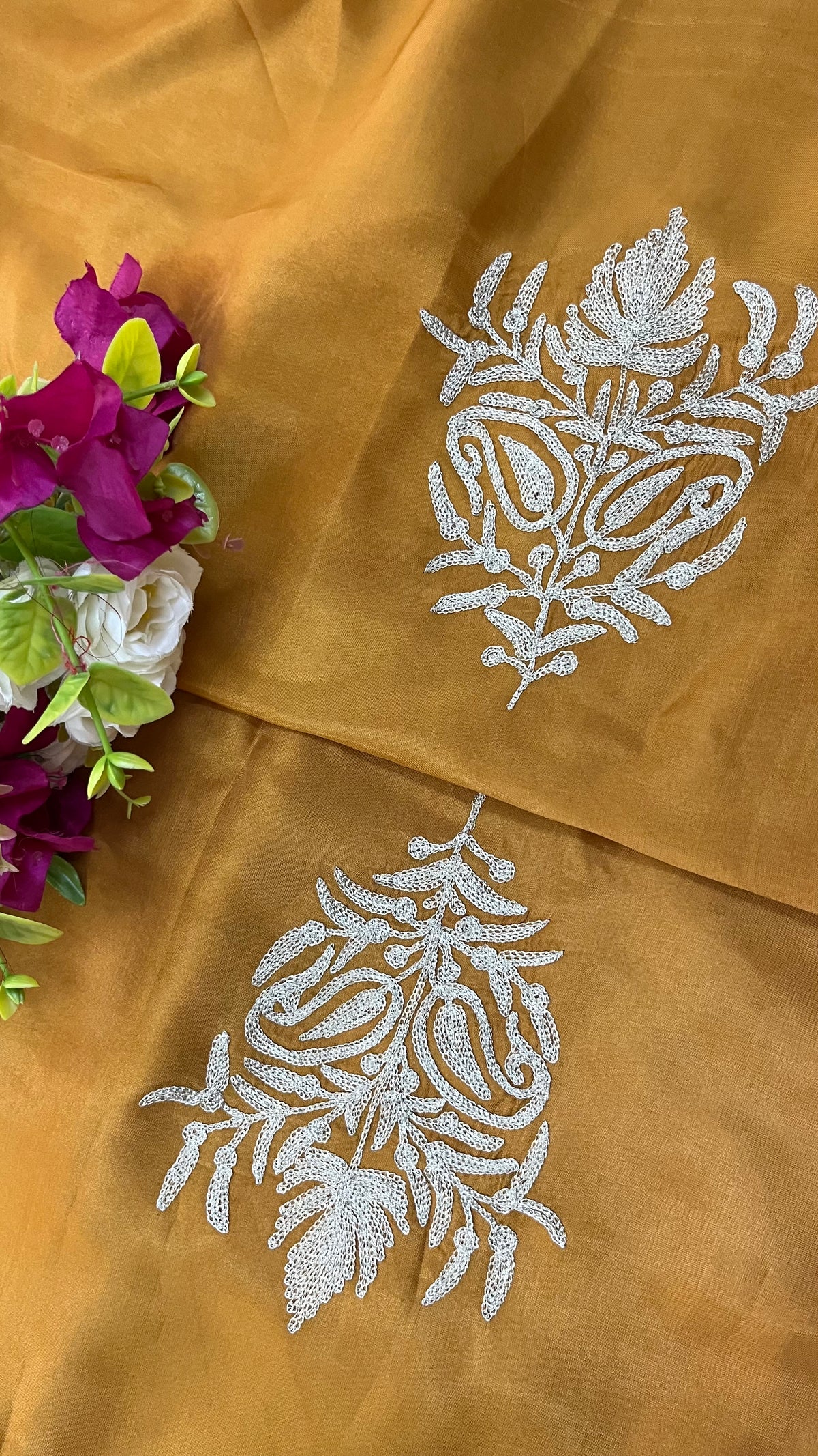 Mustard Sanam Silk Kashmiri Suit