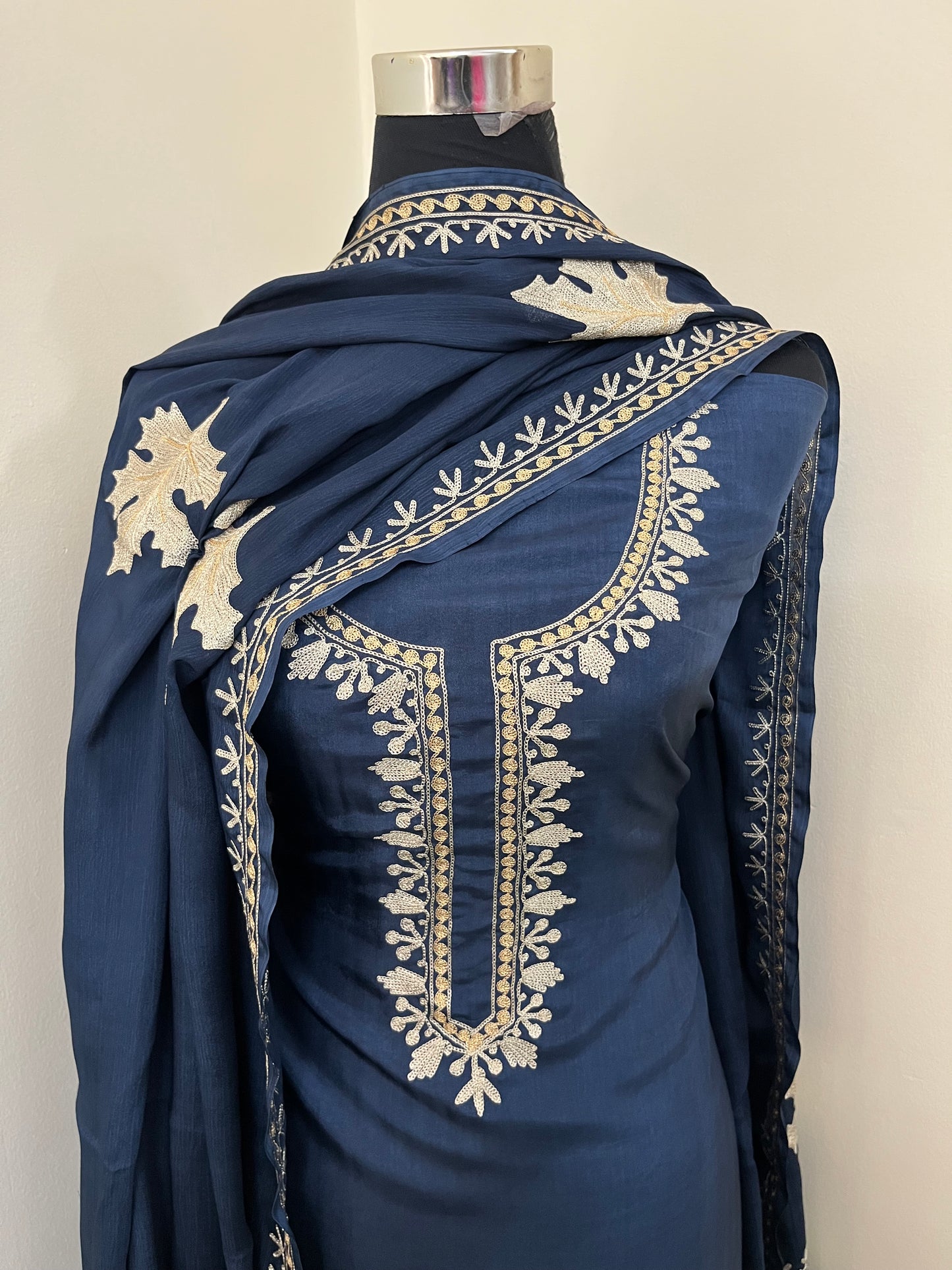 Sanam’ Tilla Embroidered Suit material