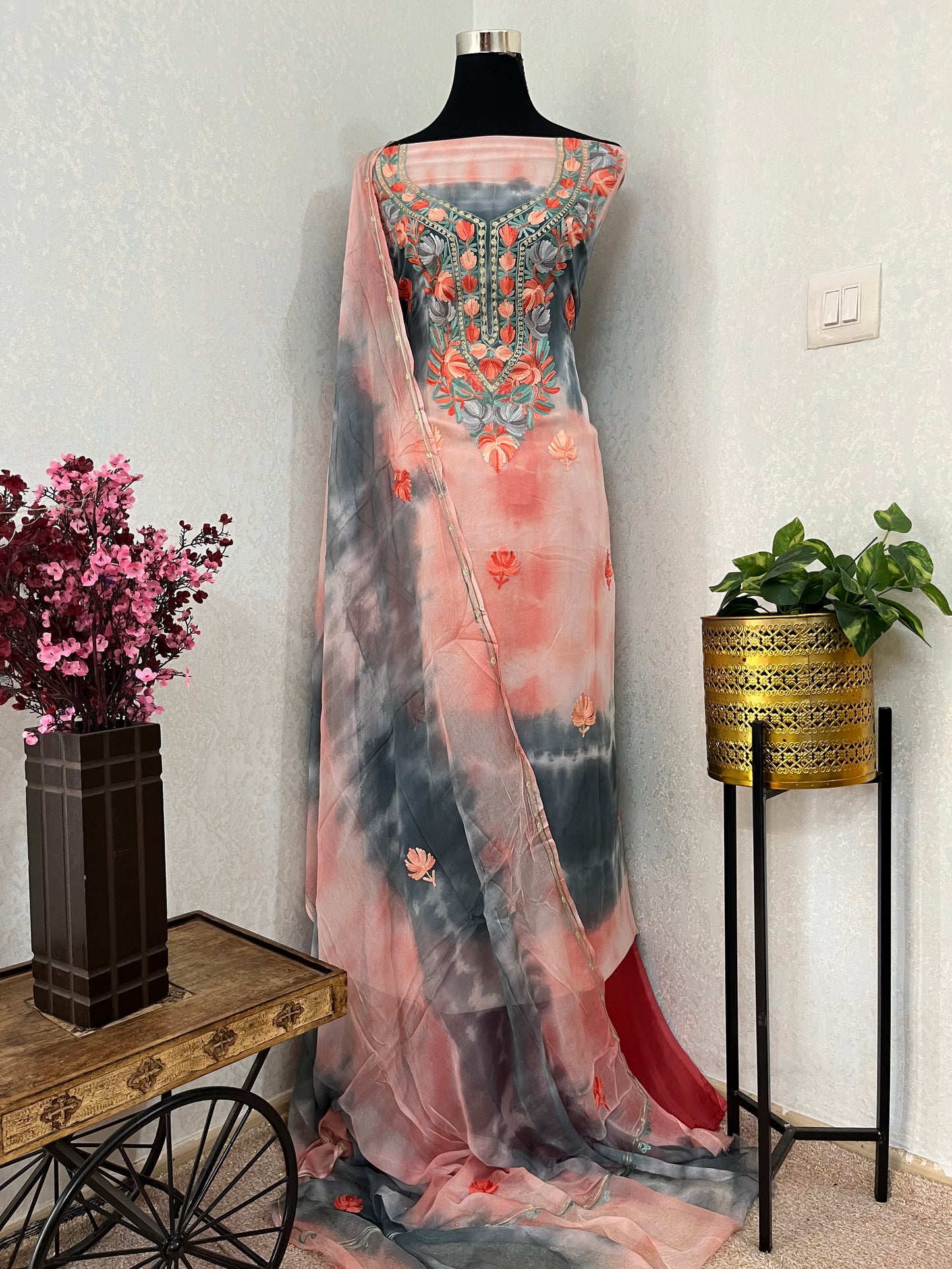 Pure Georgette Ty Dy Kashmiri Suit