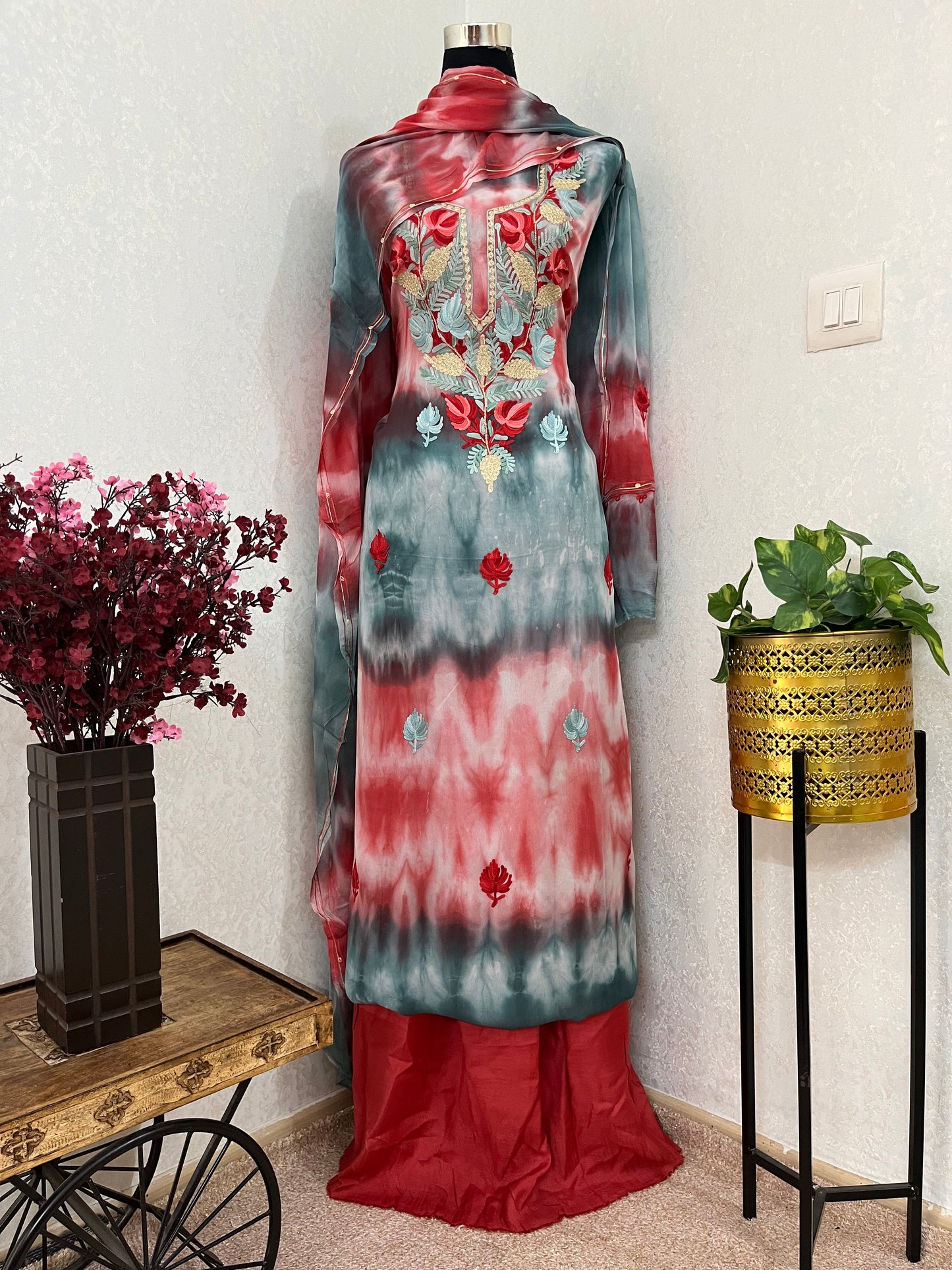 Pure Georgette Ty Dy Kashmiri Suit