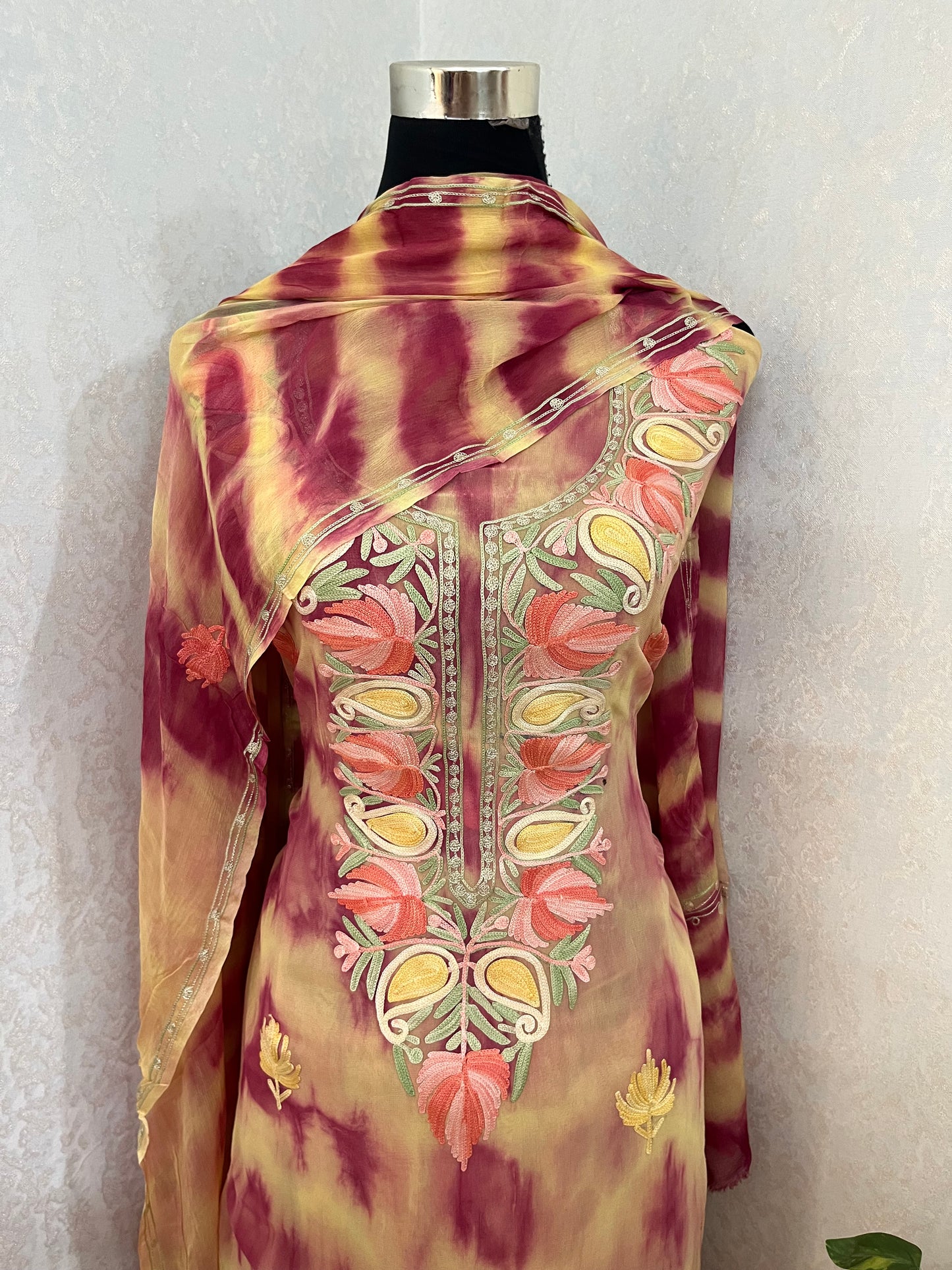 Pure Georgette Ty Dy Kashmiri Suit