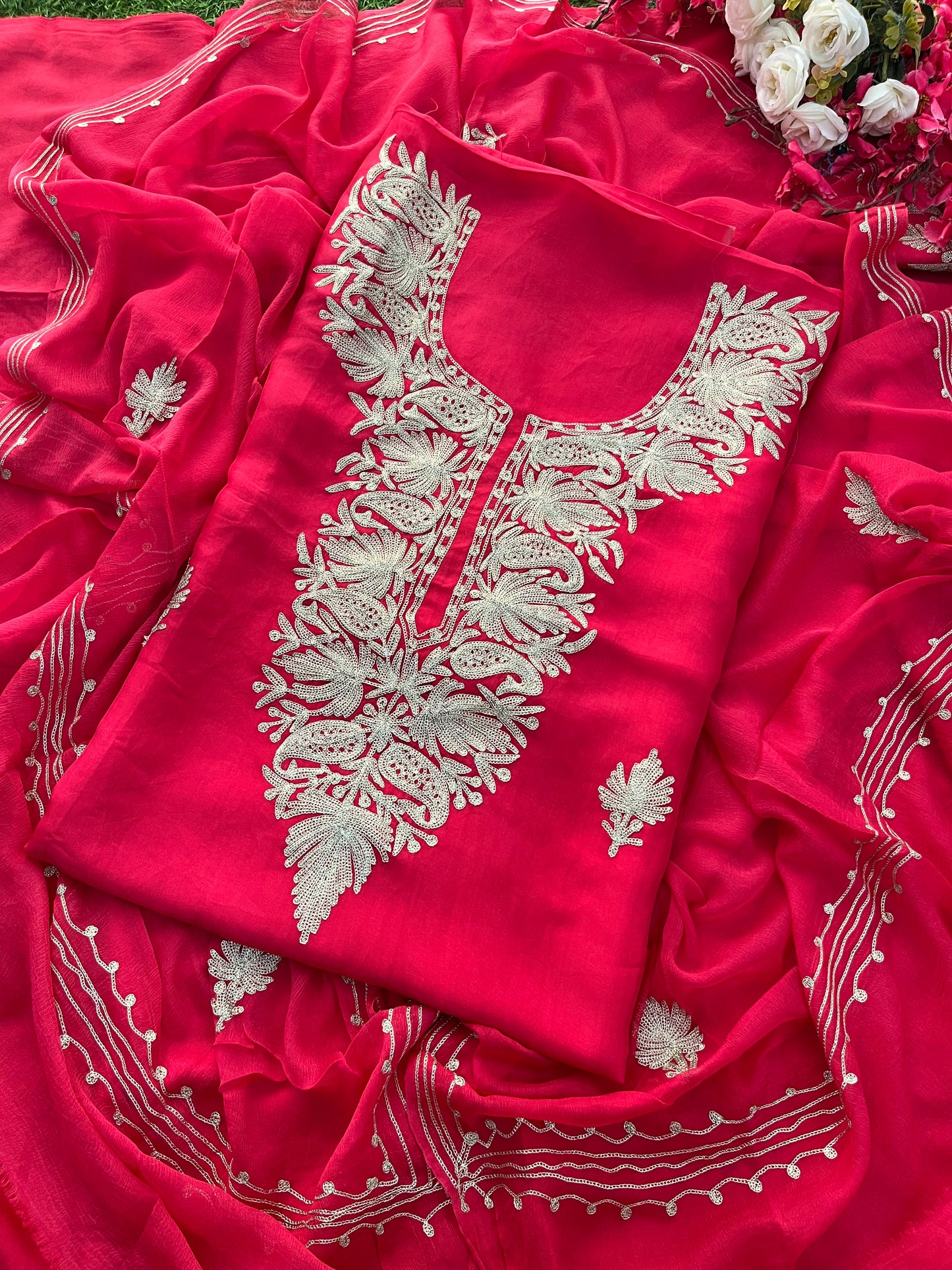 Silk Tilla Kashmiri Suit