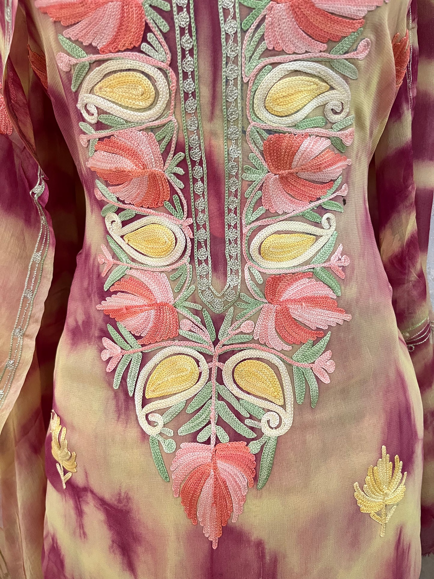 Pure Georgette Ty Dy Kashmiri Suit