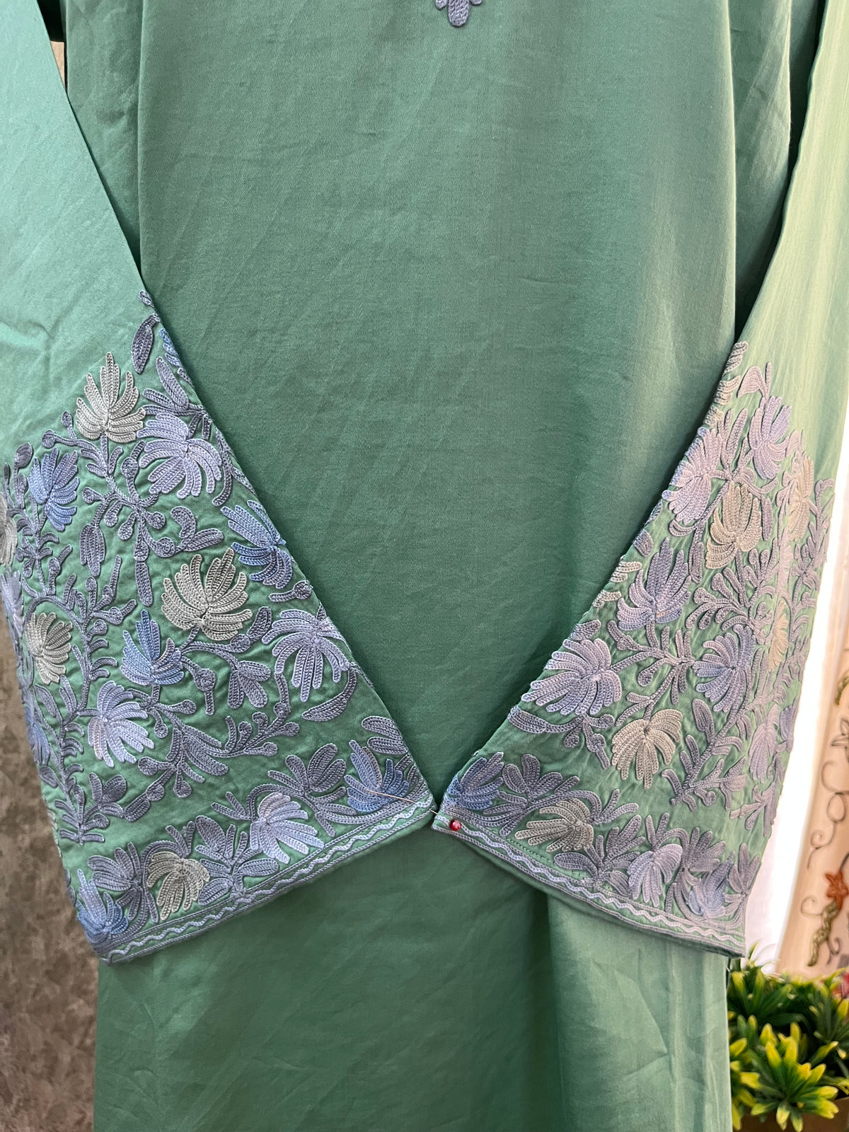 Green Cotton Cord Set Size(40)