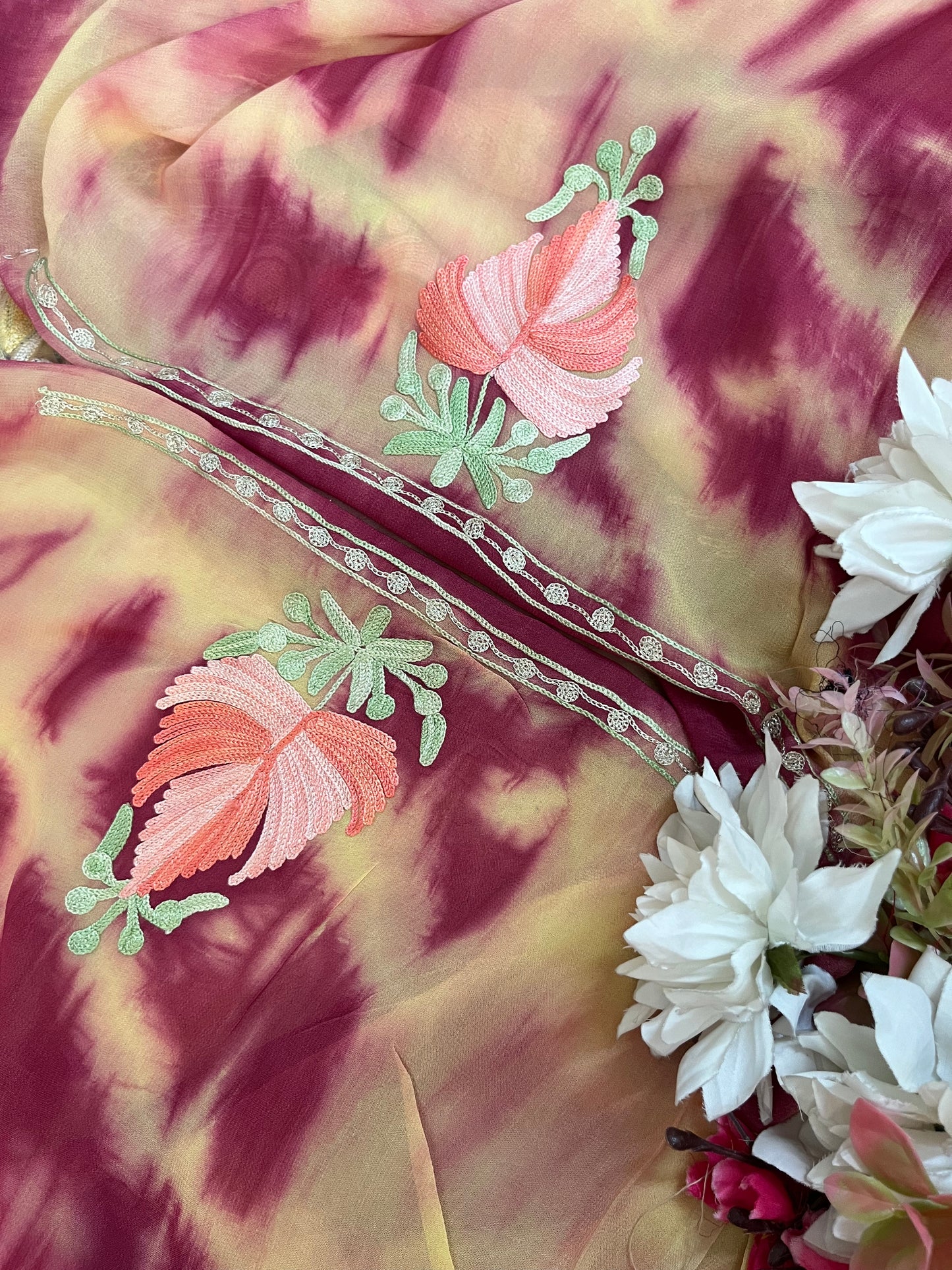 Pure Georgette Ty Dy Kashmiri Suit