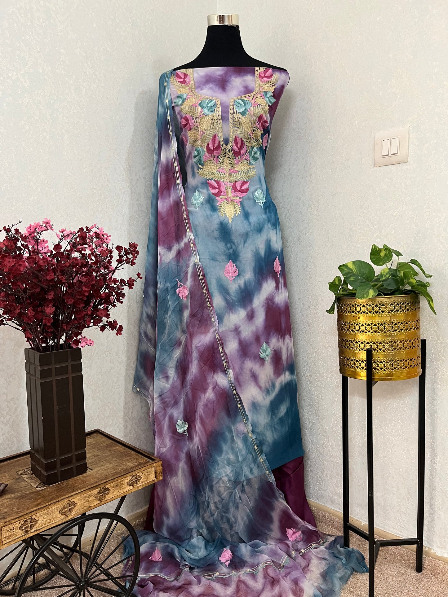 Pure Georgette Ty Dy Kashmiri Suit