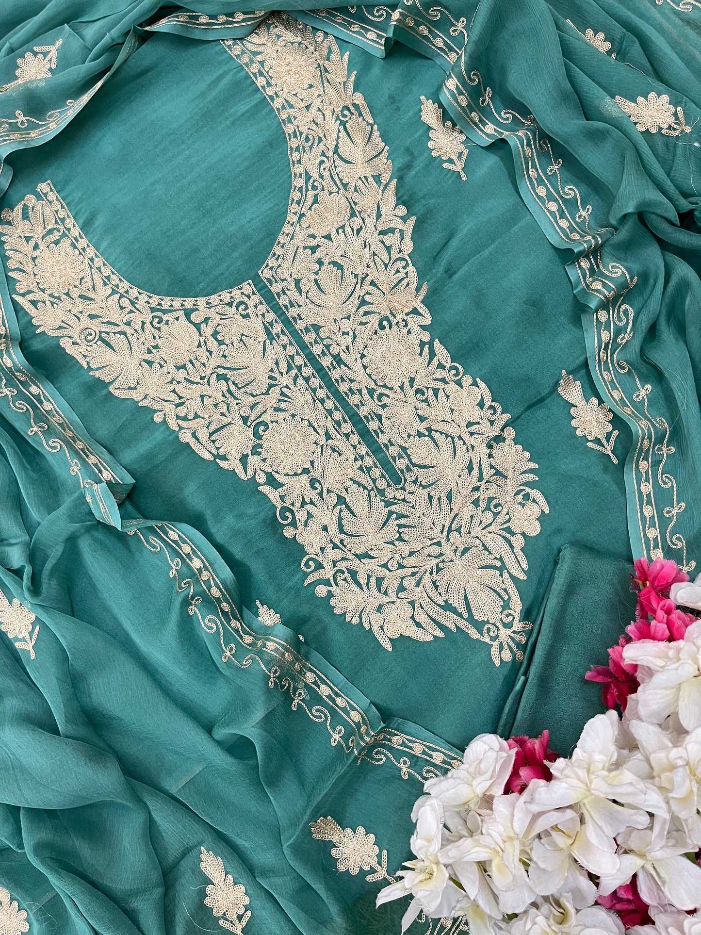 ‘Sanam’ Silk Tilla Kashmiri Suit