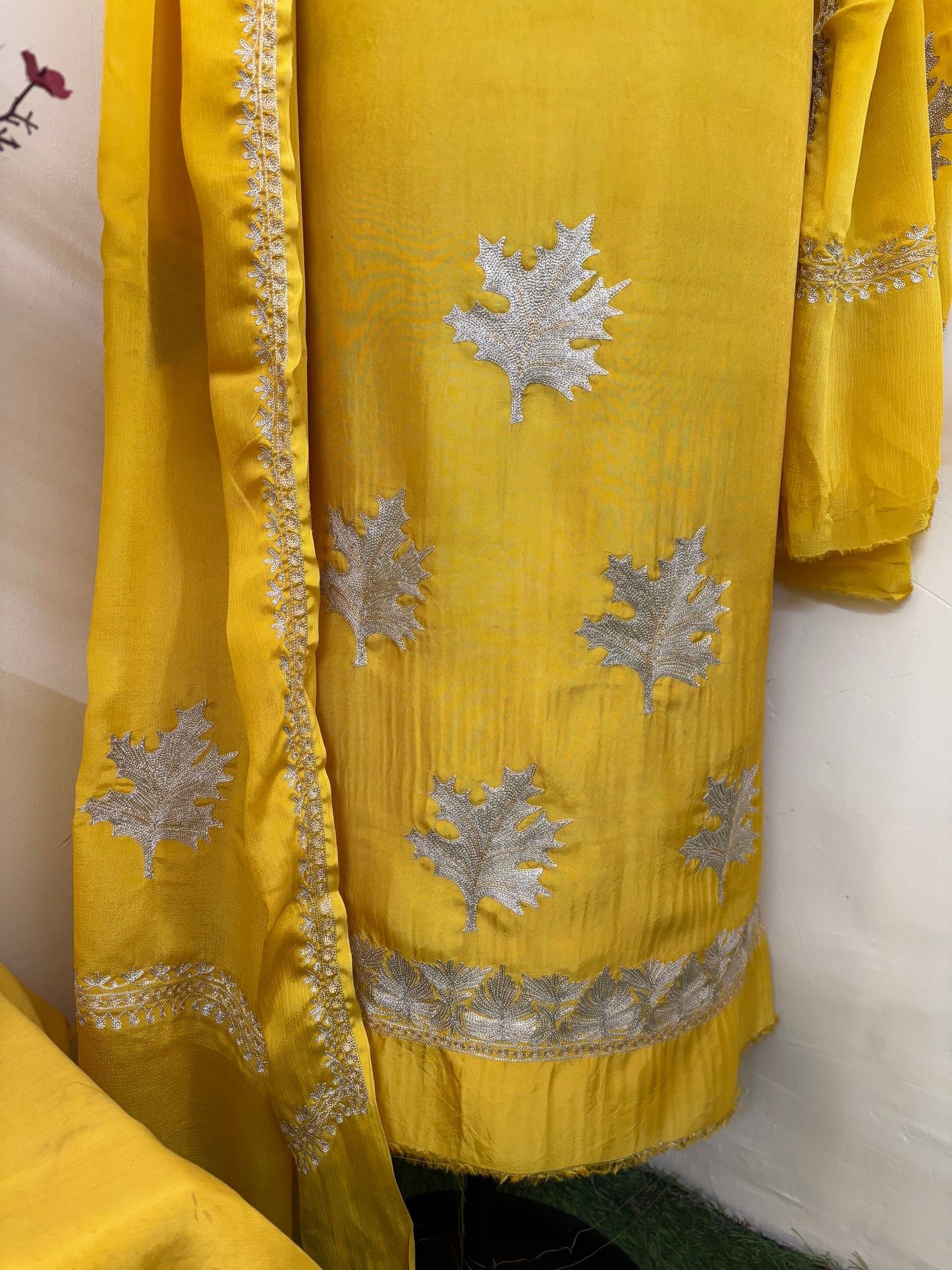 Sanam’ Tilla Embroidered Suit material