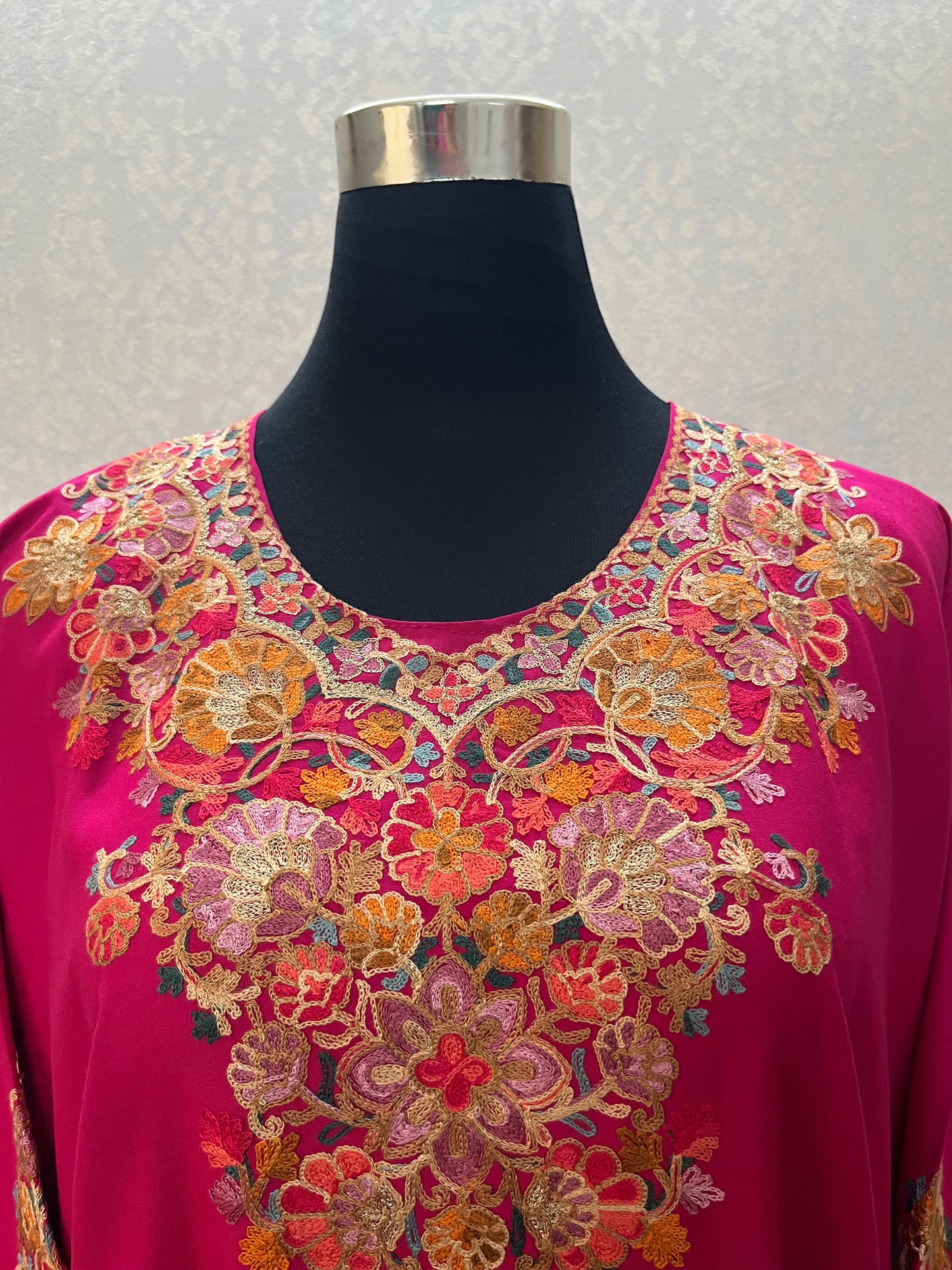 Hot Pink Cotton Stitched Co-ord Set( 42)