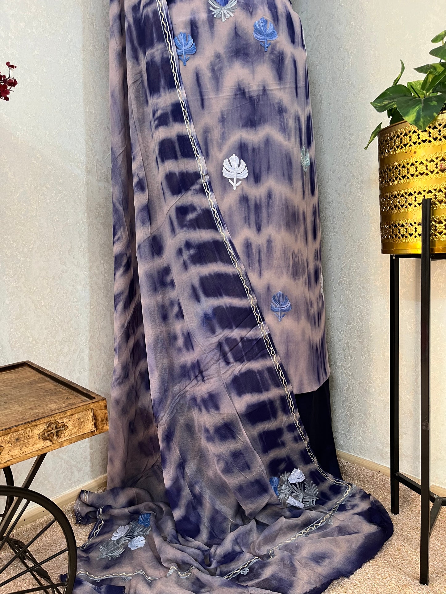 Pure Georgette Ty Dy Kashmiri Suit