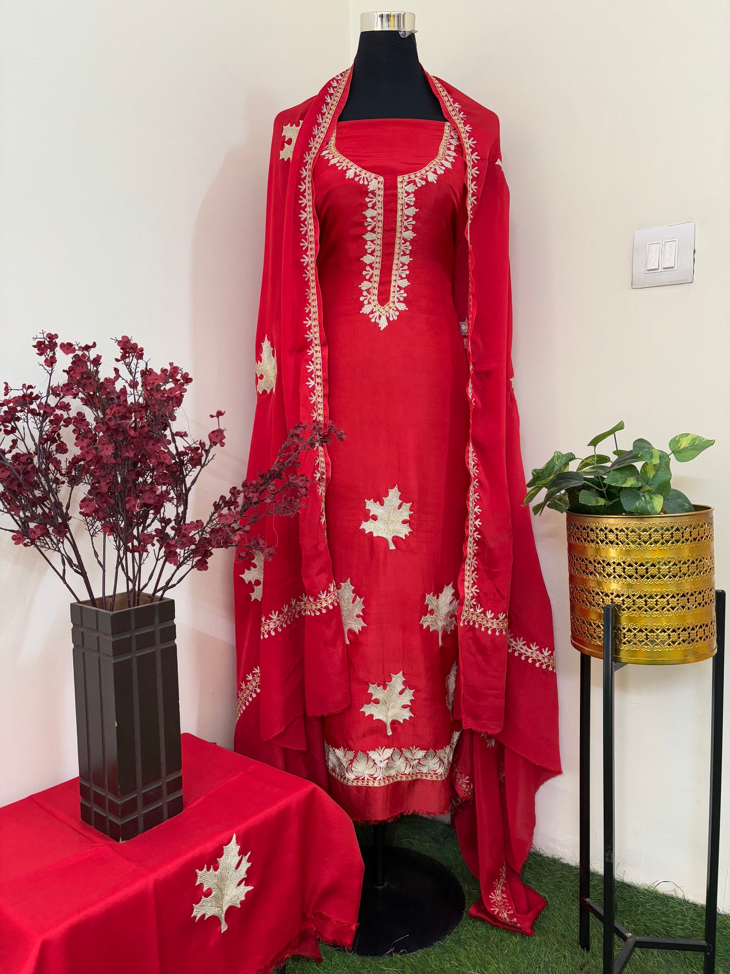 Sanam’ Tilla Embroidered Suit material