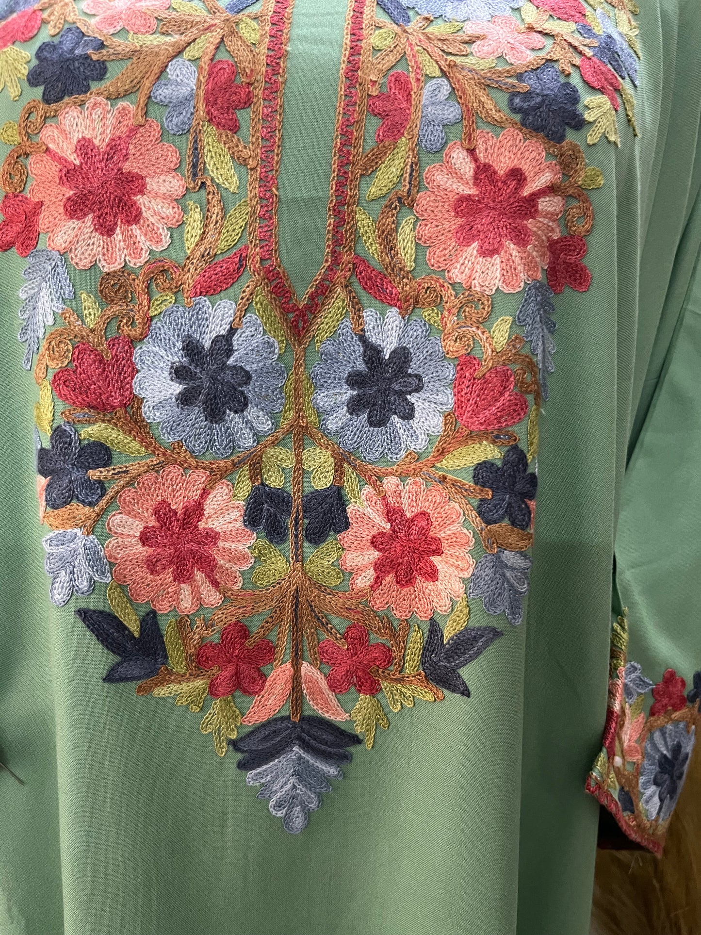 Pastel Green Cotton Stitched Co-ord Set (46)
