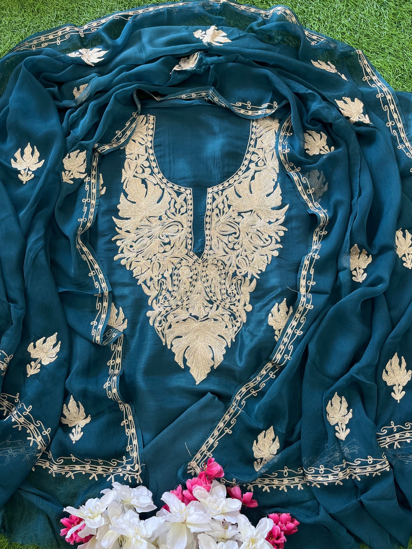 ‘Sanam’ Silk Tilla Kashmiri Suit