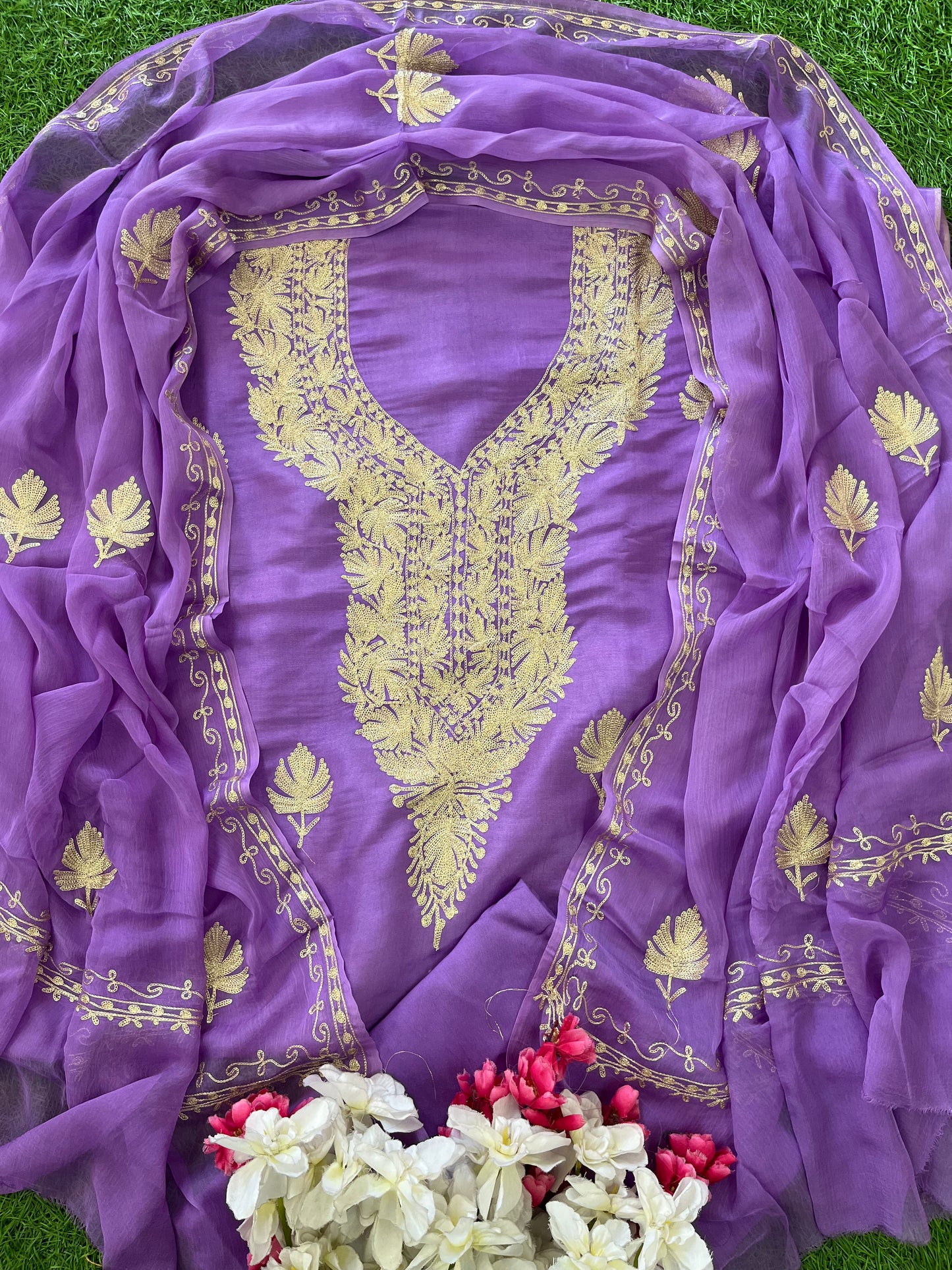 ‘Sanam’ Silk Tilla Kashmiri Suit